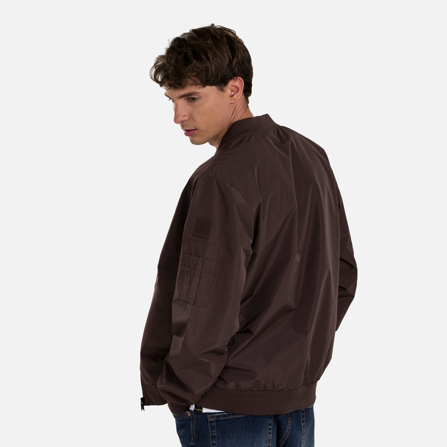 CHAQUETA BOMBER COLOR BRUNETTE