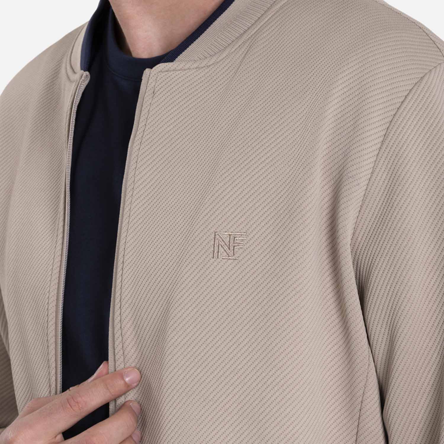 CHAQUETA BOMBER COLOR WHITECAP GRAY