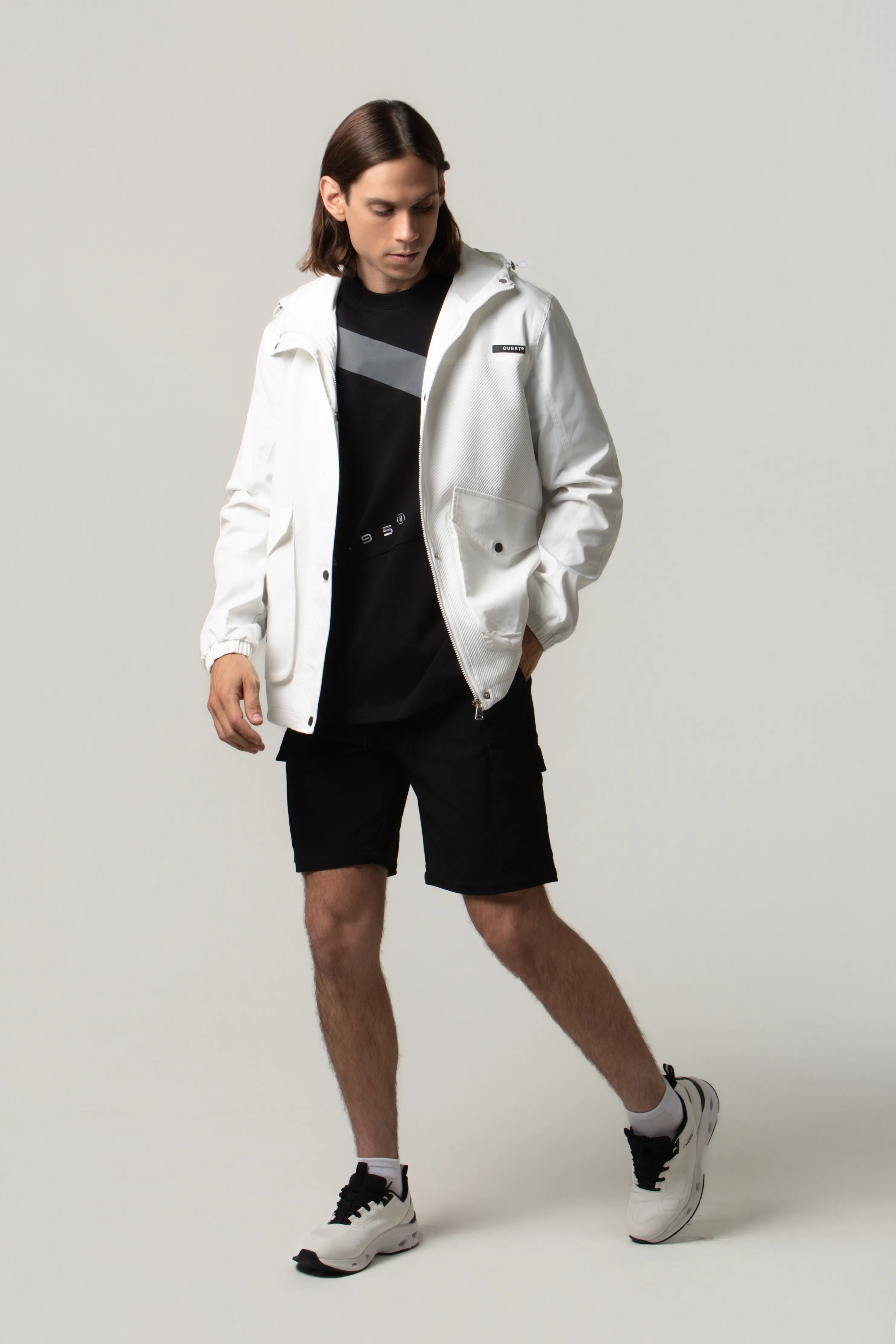CHAQUETA PARKA COLOR BLANCO BLANCO