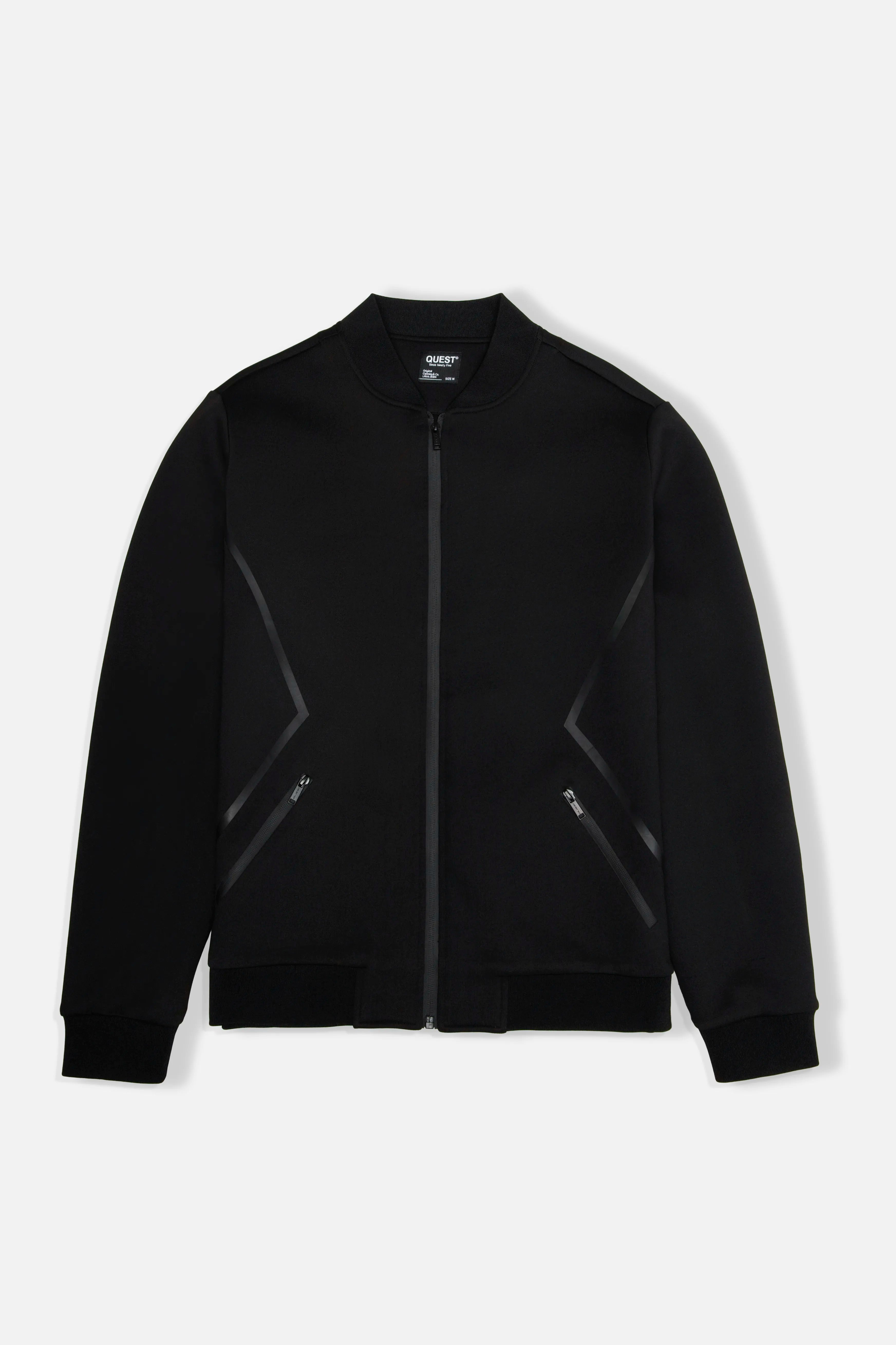 CHAQUETA BOMBER COLOR NEGRO