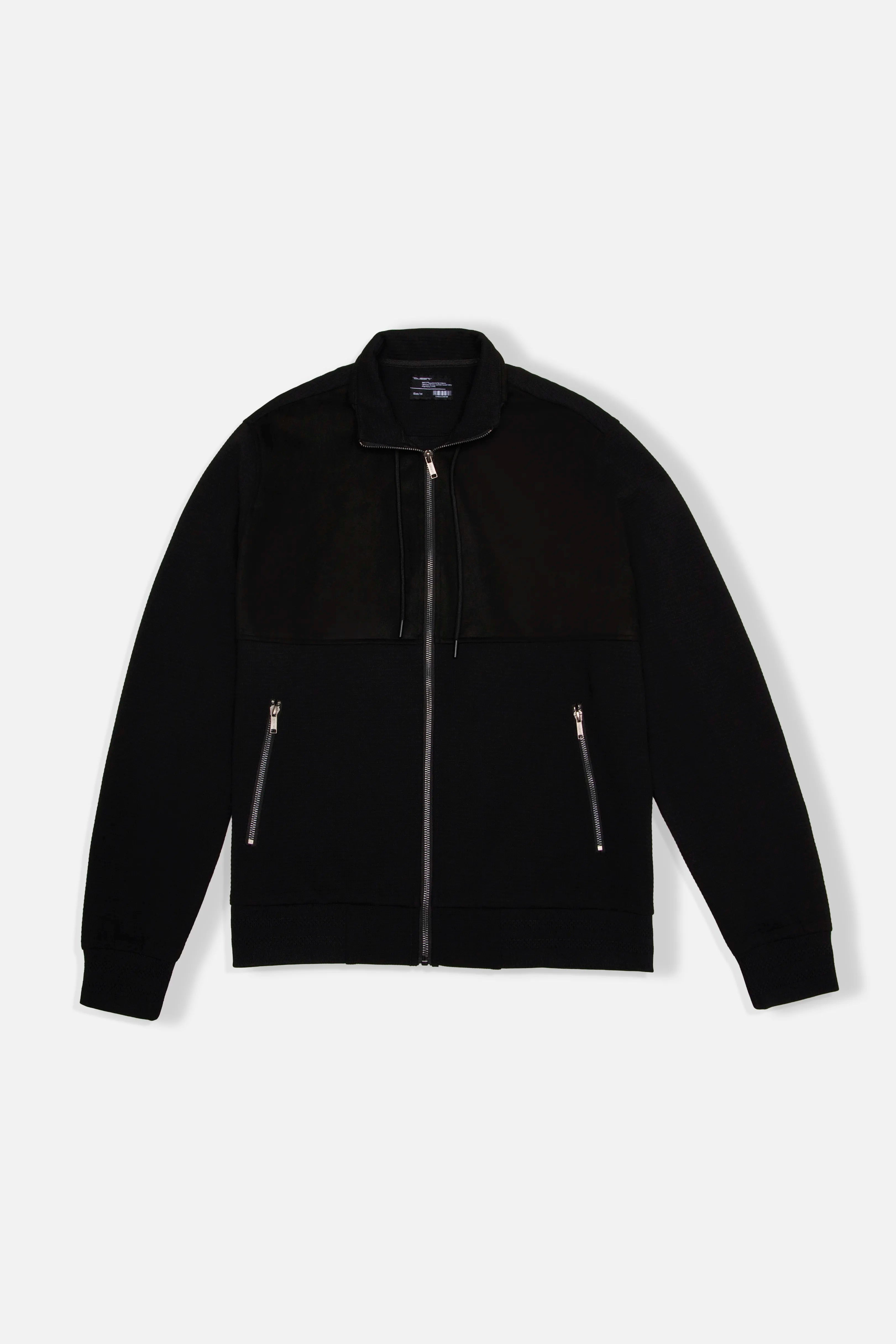 CHAQUETA BOMBER COLOR NEGRO
