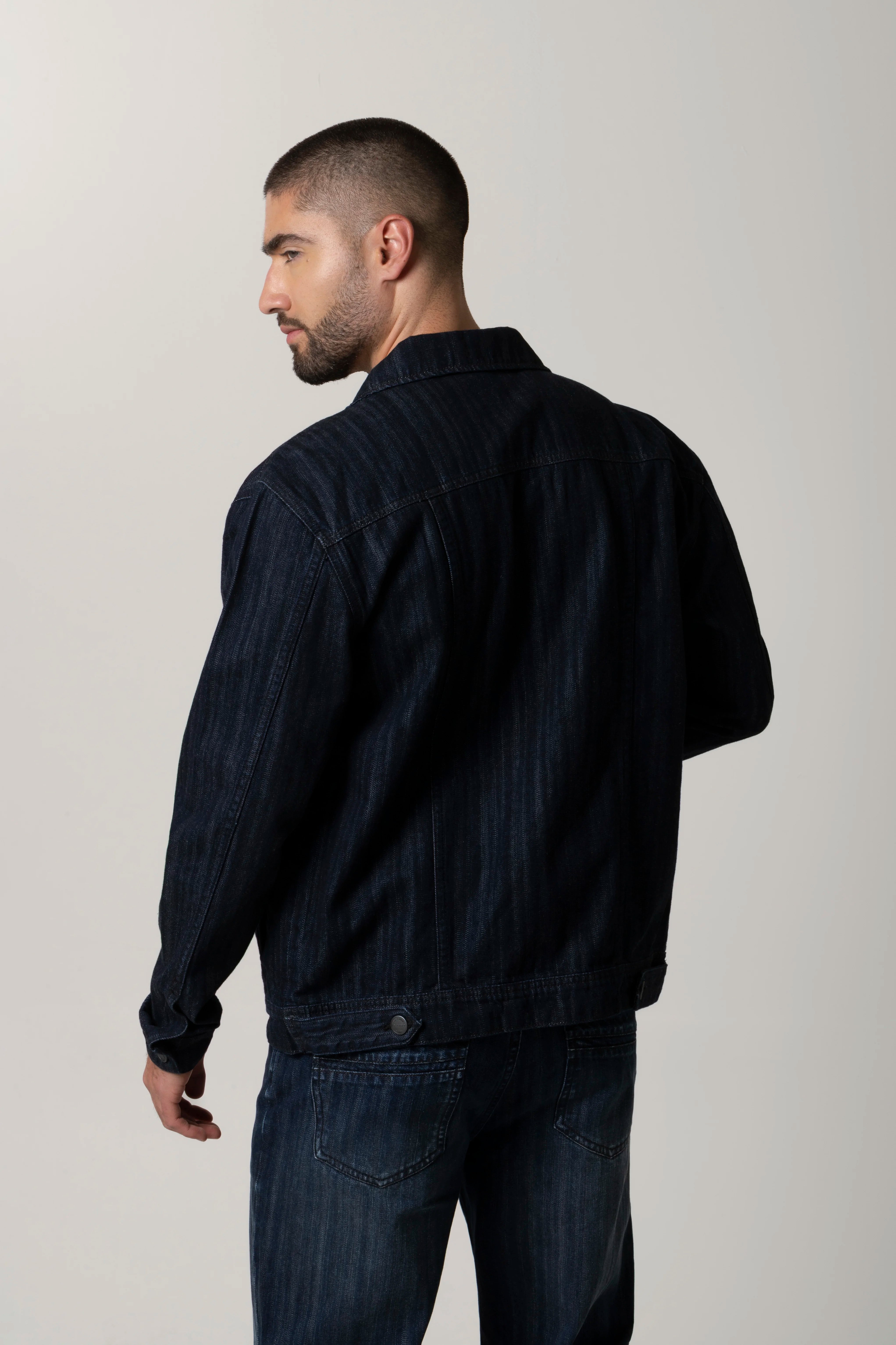 CHAQUETA TRUCKER COLOR AZUL INDUSTRY