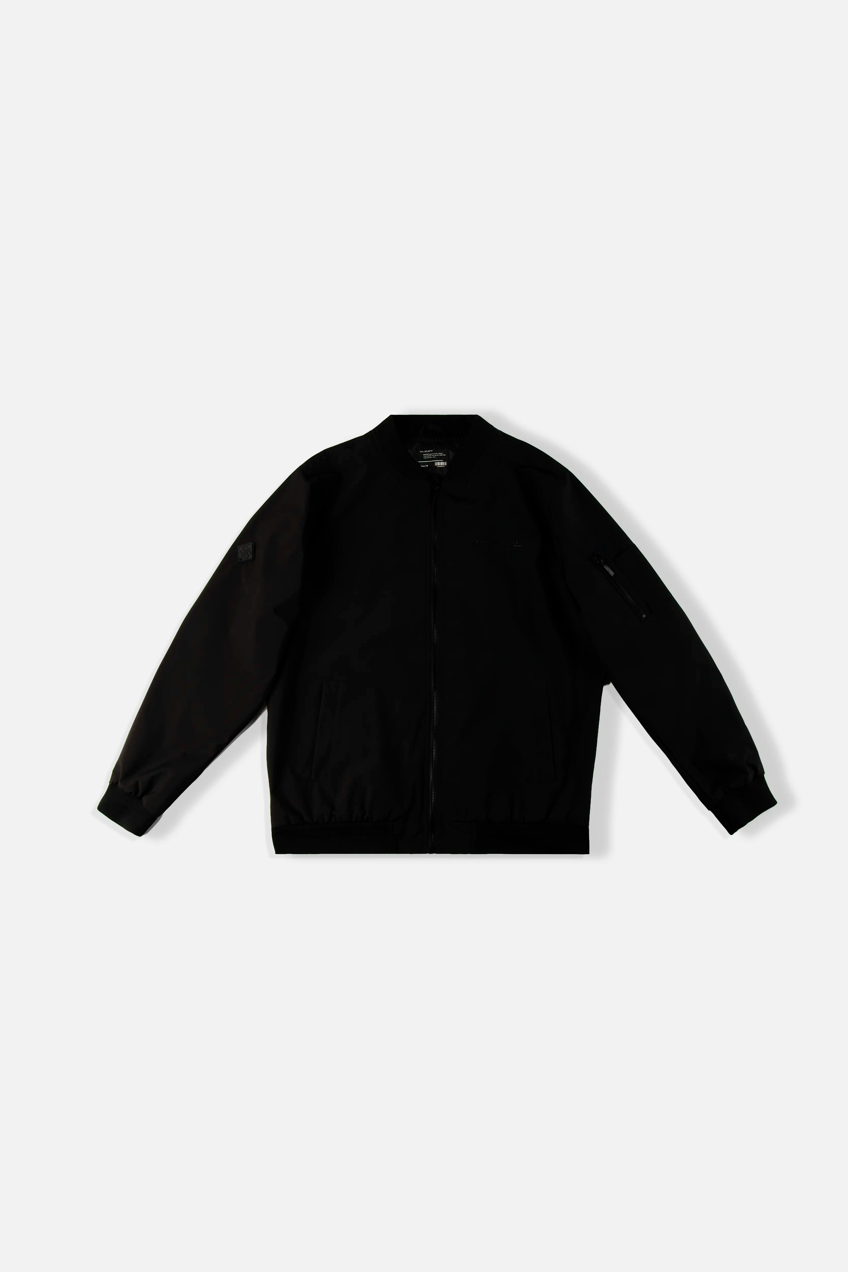 CHAQUETA BOMBER COLOR NEGRO