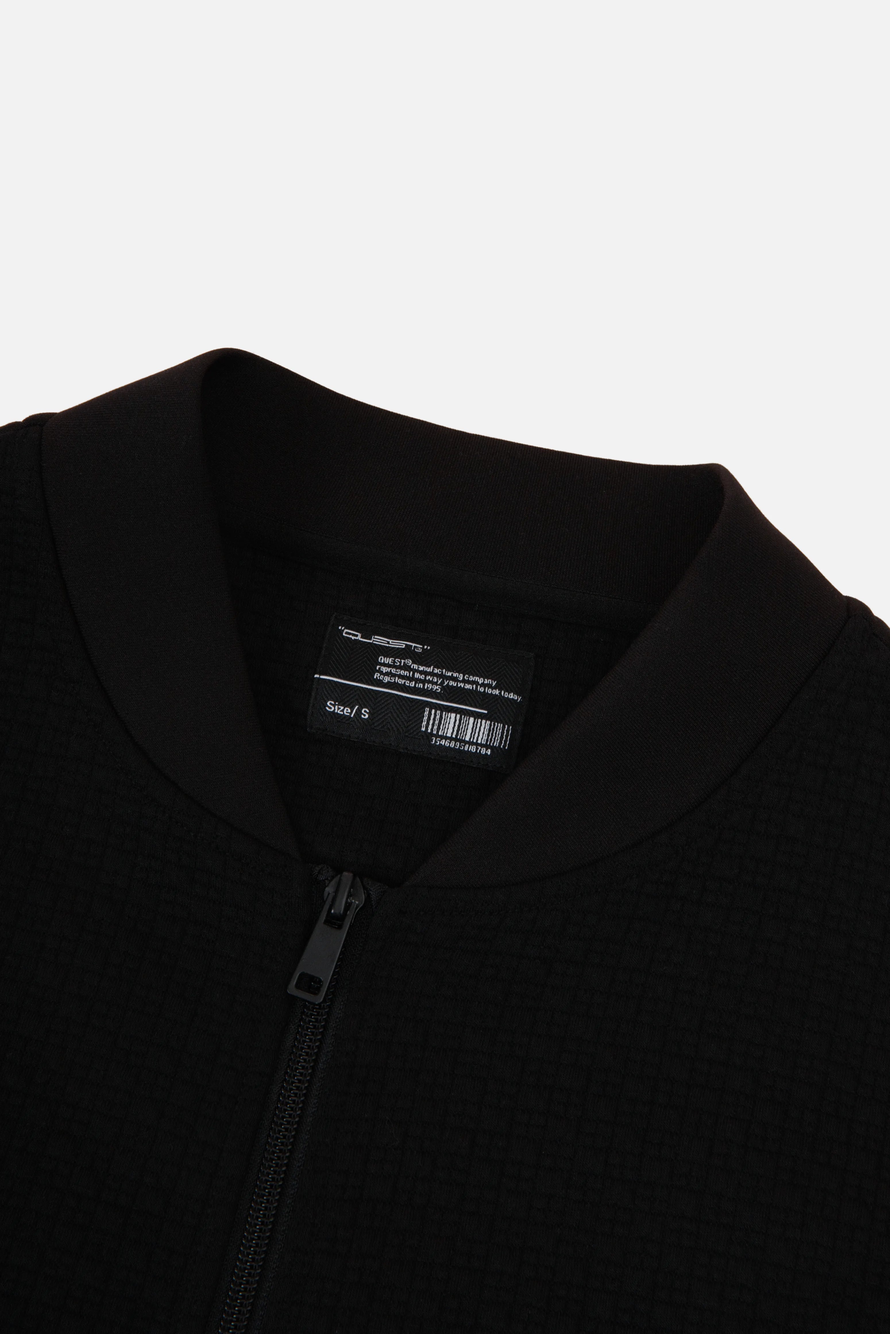 CHAQUETA BOMBER COLOR NEGRO
