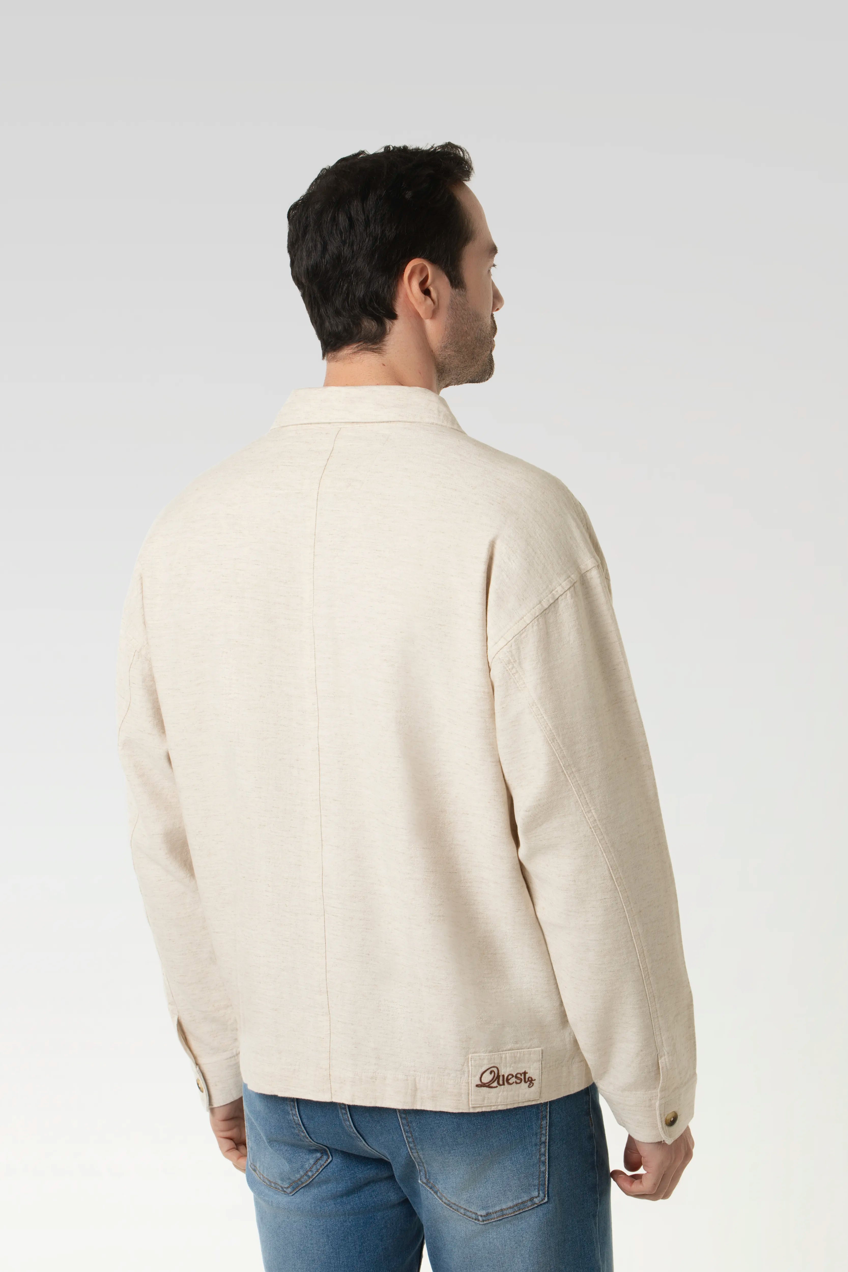 CHAQUETA TRUCKER COLOR IVORY