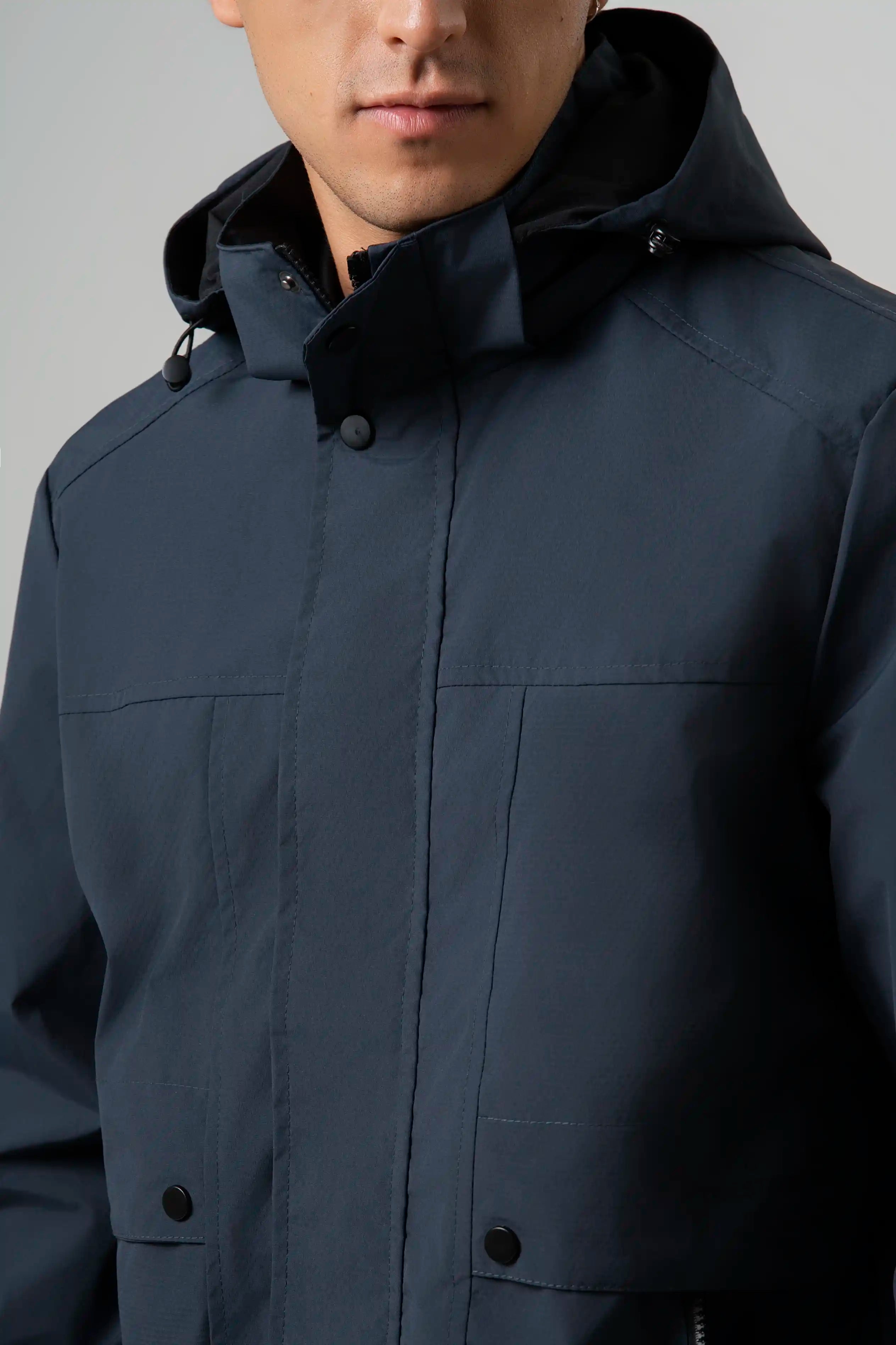 CHAQUETA ACOLCHADA COLOR AZUL OSCURO