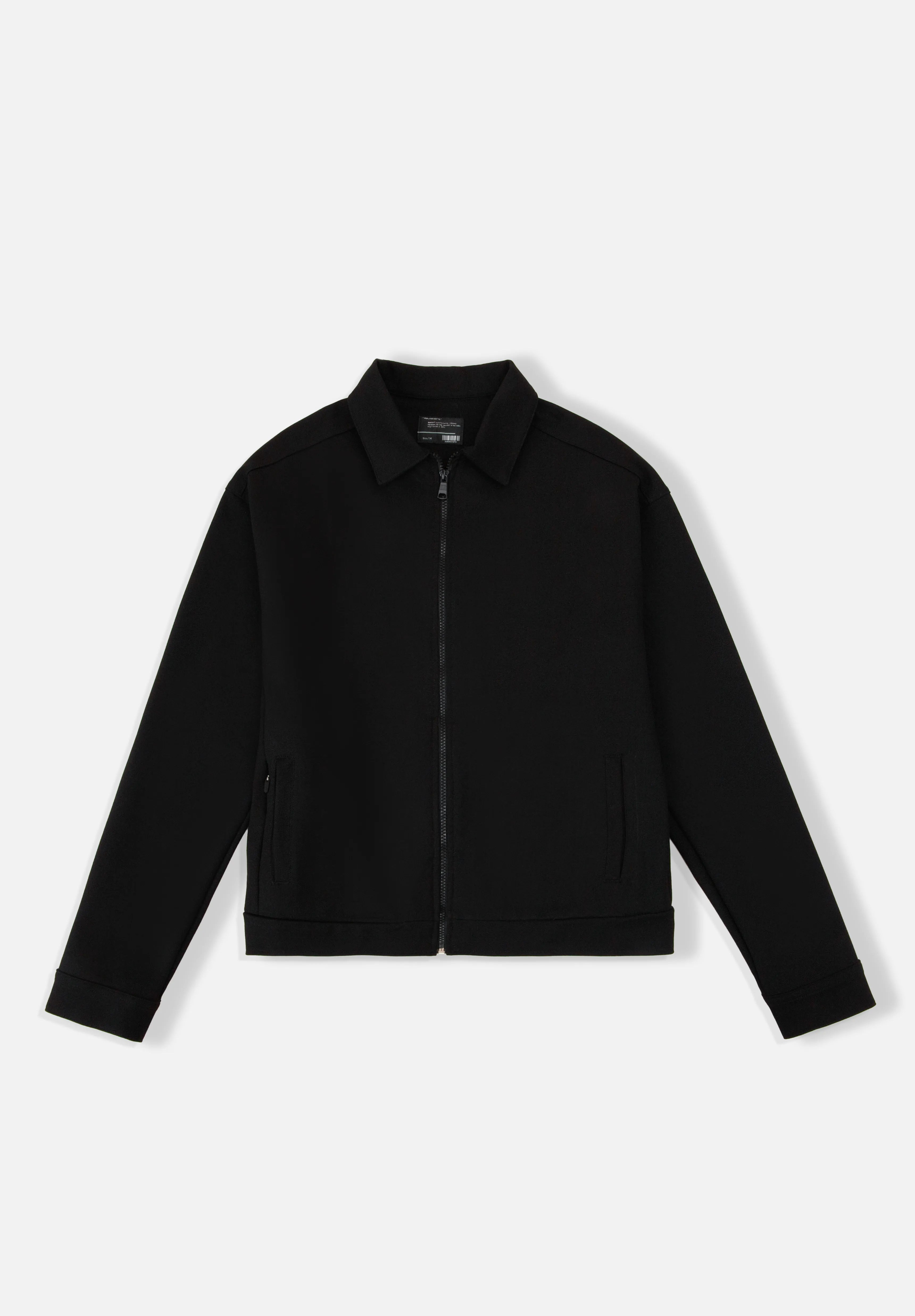 CHAQUETA BOMBER COLOR NEGRO
