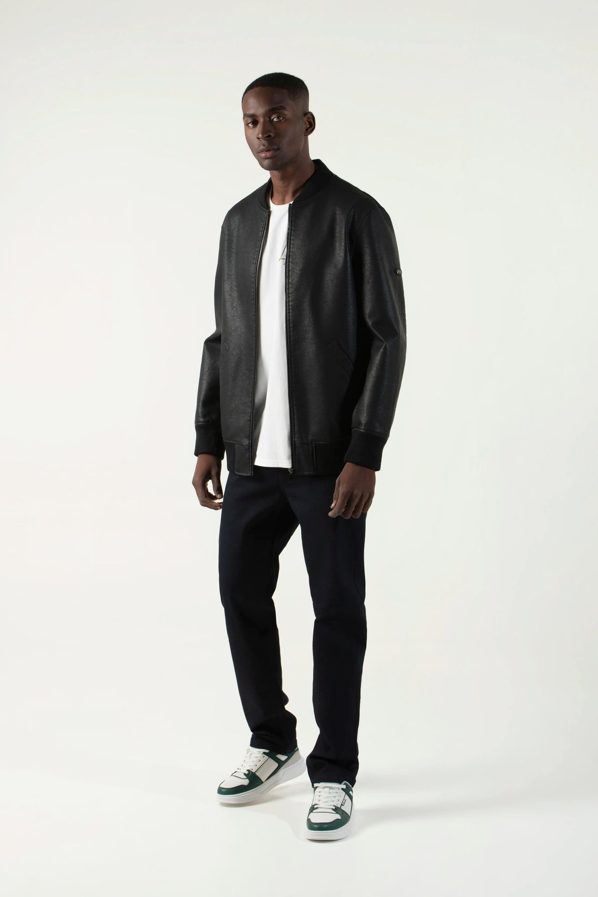 CHAQUETA BIKER COLOR NEGRO
