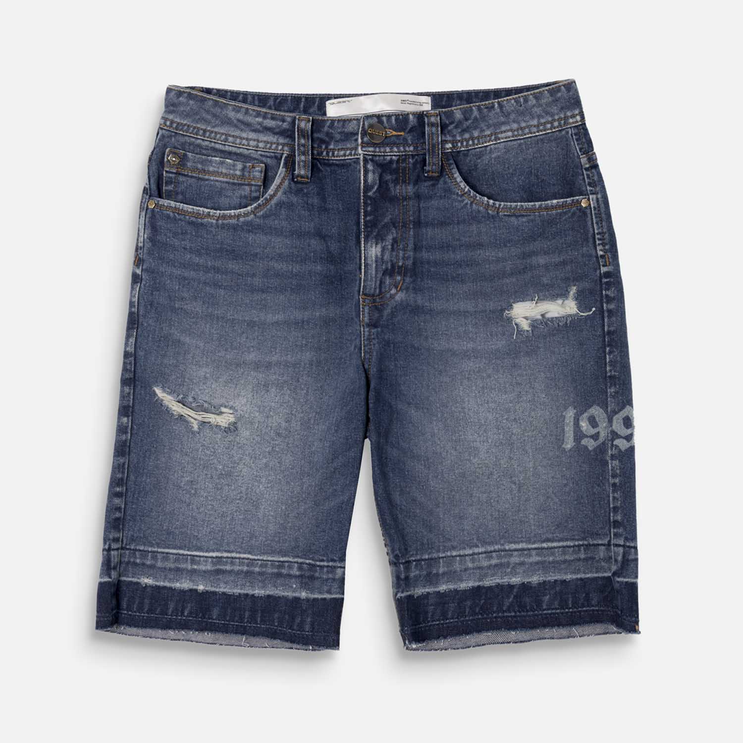 BERMUDA 5 BOLSILLOS COLOR AZUL MEDIO