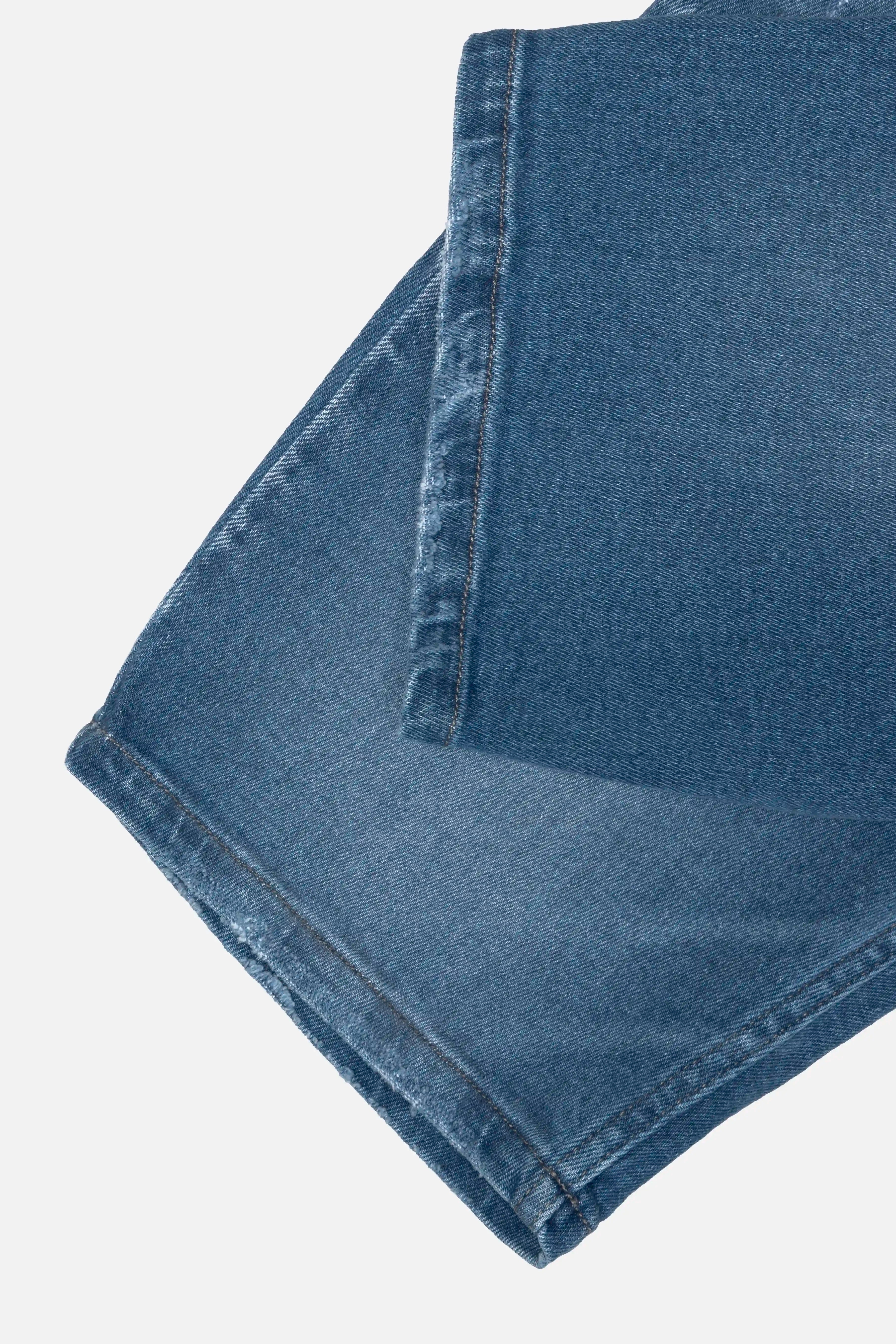 BERMUDA 5 BOLSILLOS COLOR AZUL MEDIO