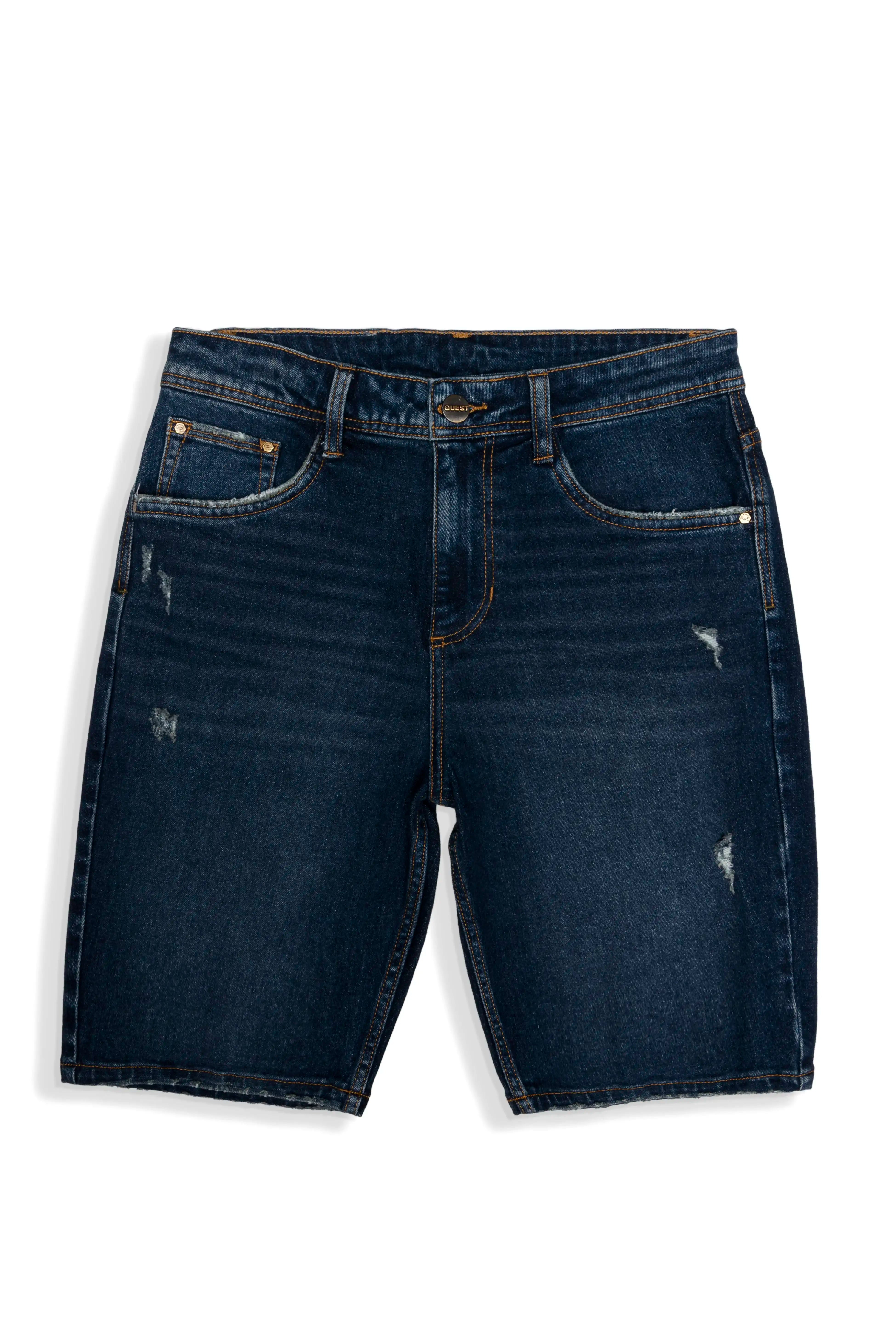 BERMUDA 5 BOLSILLOS COLOR AZUL OSCURO