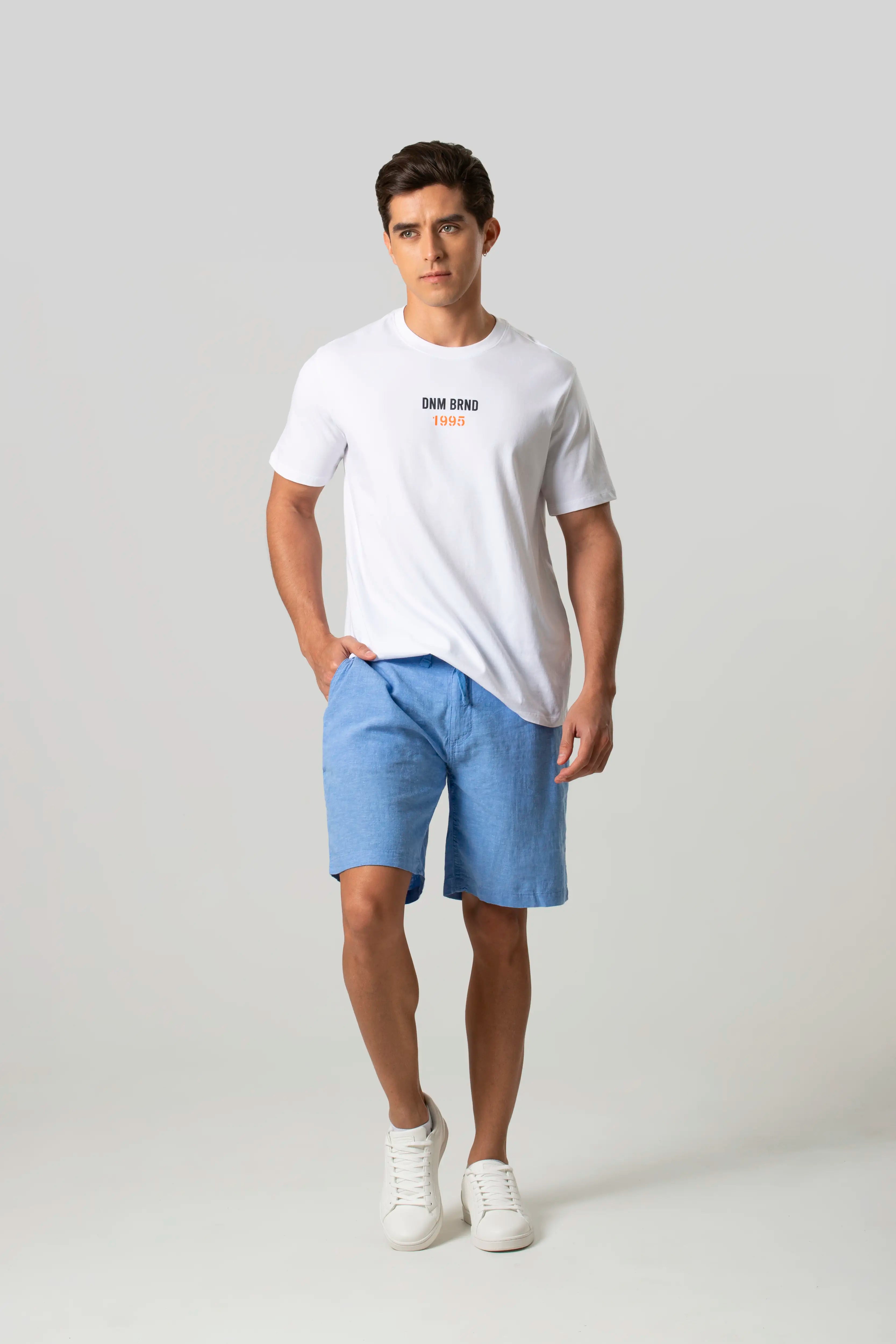 BERMUDA CARGO COLOR AZUL CLARO