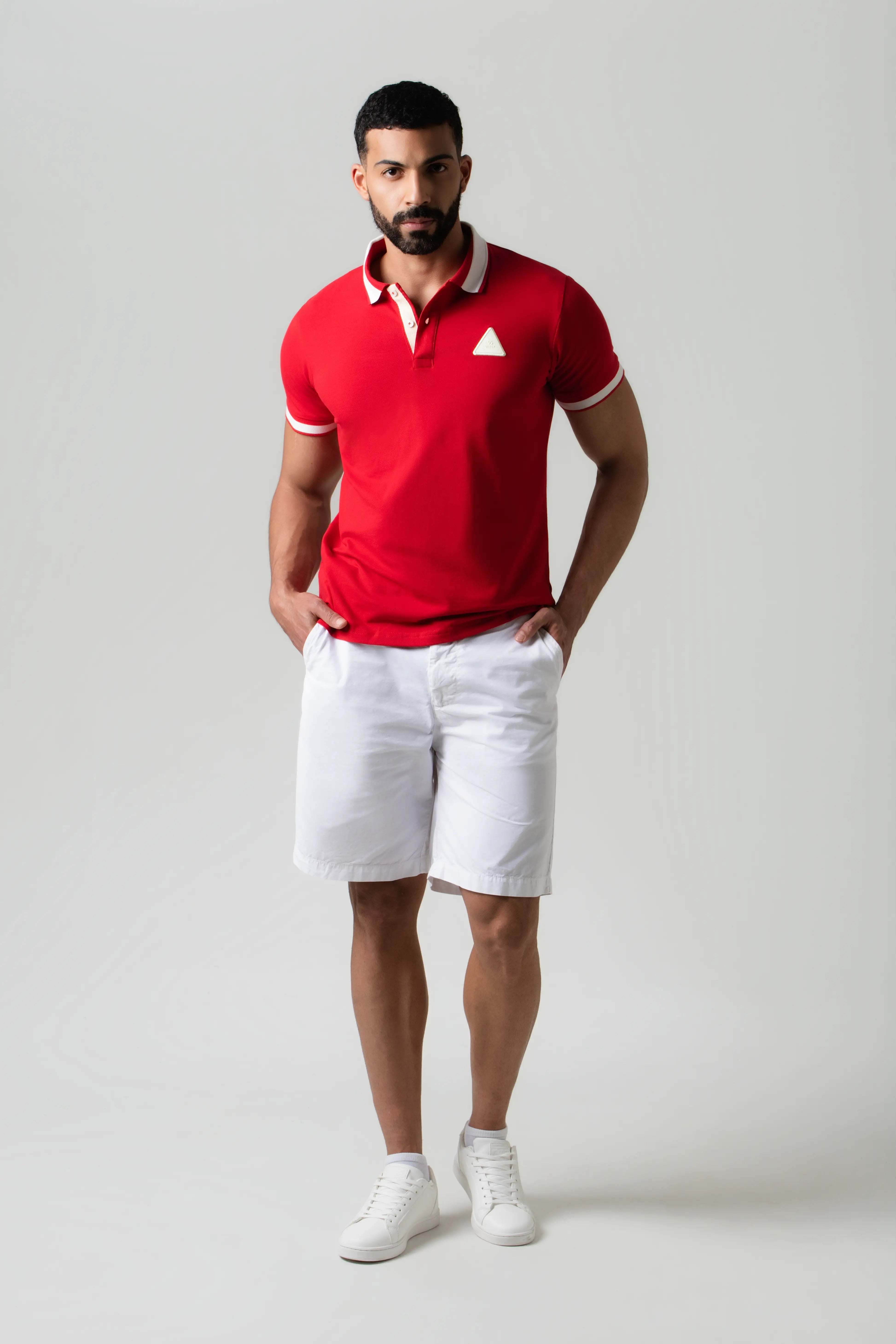 BERMUDA TIPO CHINO COLOR BLANCO BLANCO