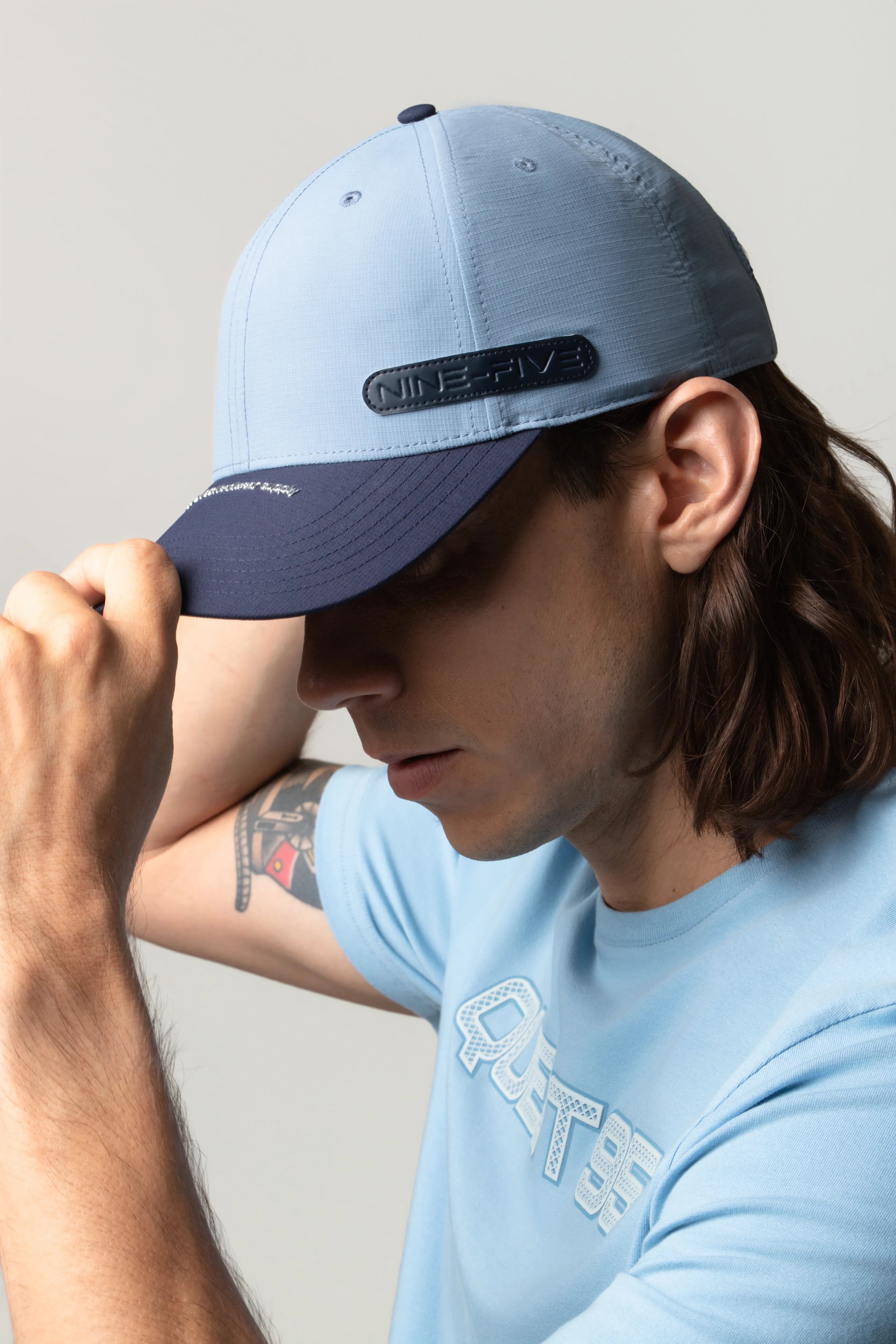 GORRA BEISBOLERA COLOR AZUL GLACIAR