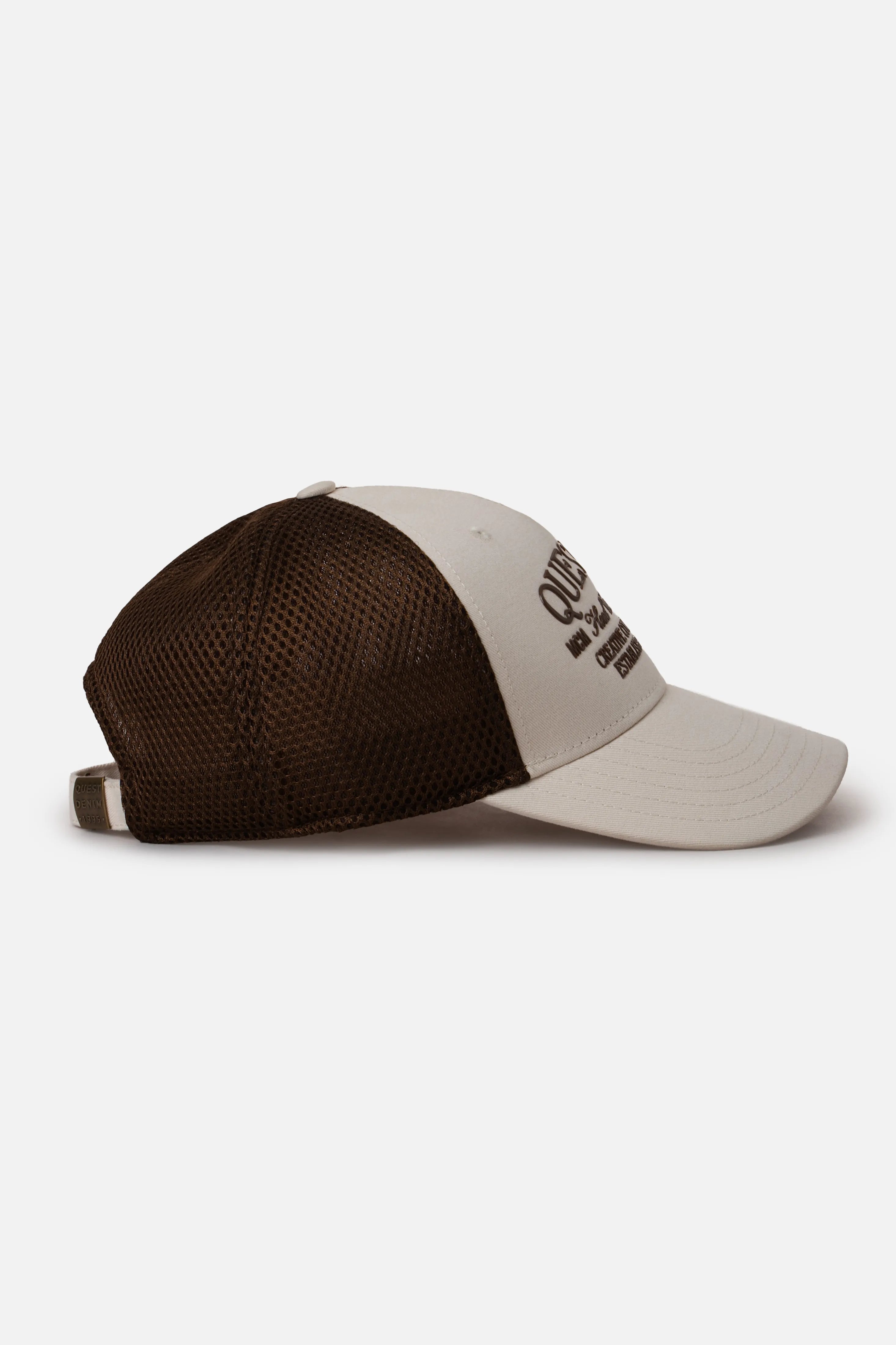 GORRA CAMIONERA COLOR IVORY