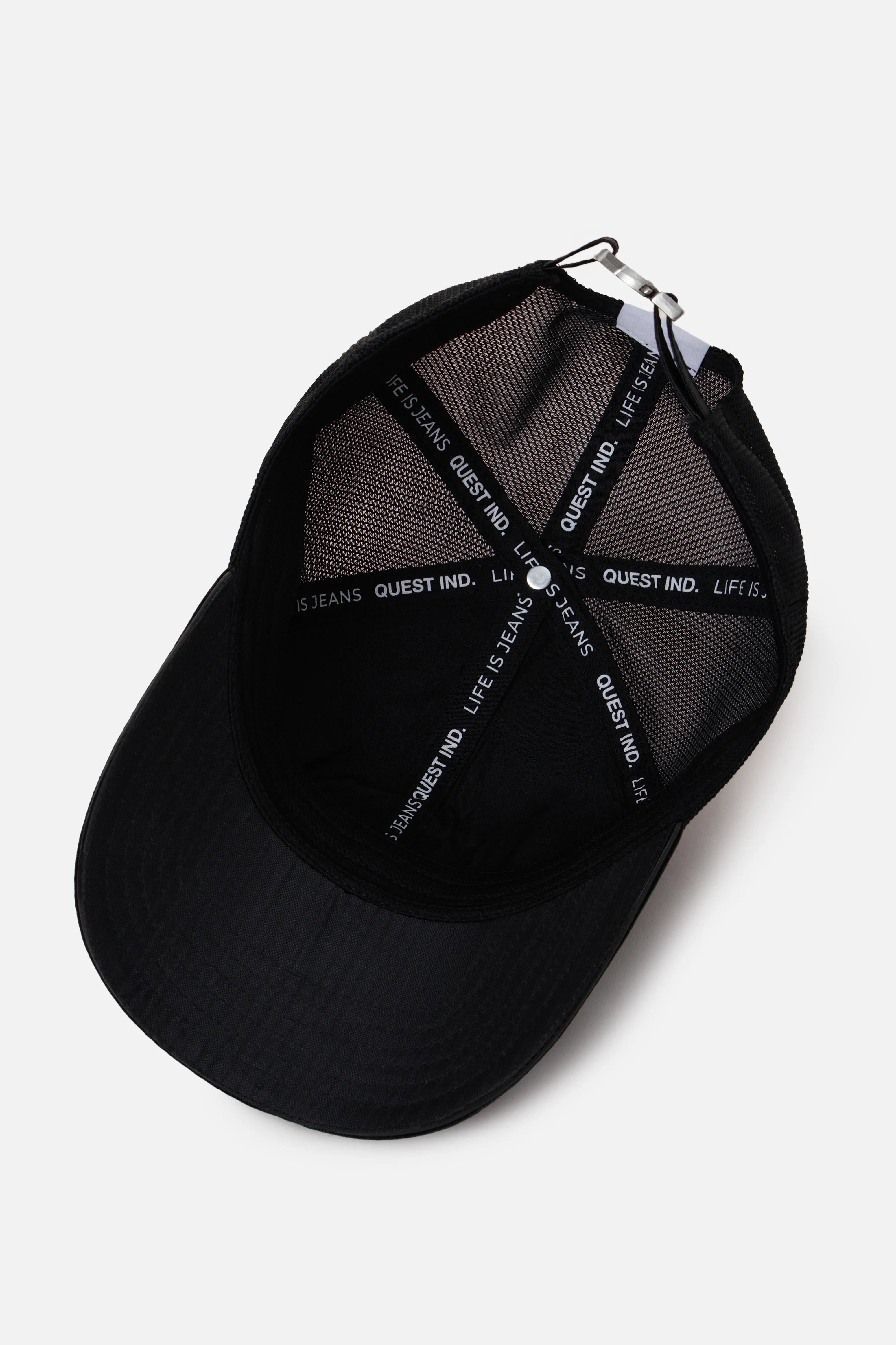 GORRA CAMIONERA COLOR NEGRO
