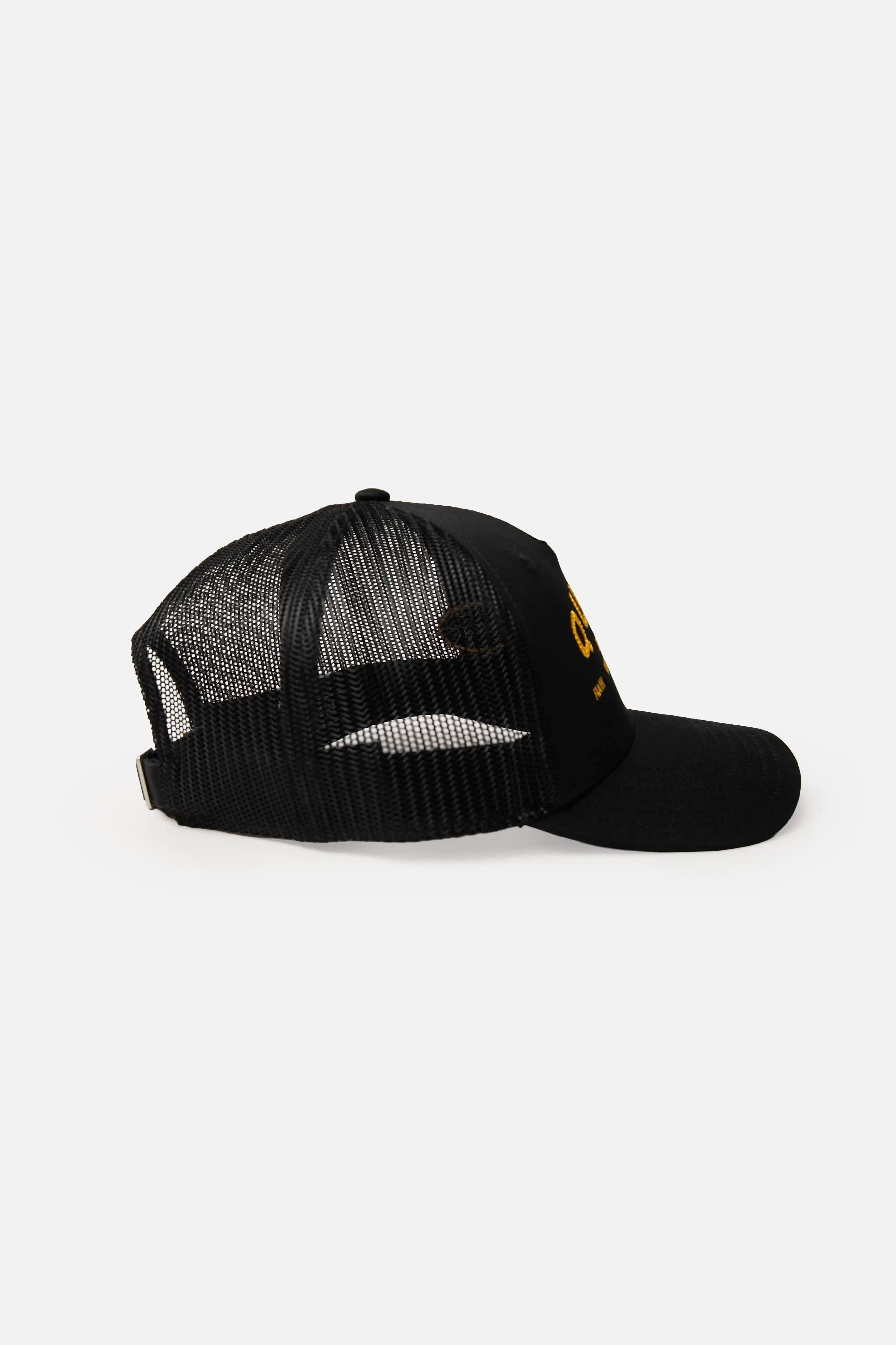GORRA CAMIONERA COLOR NEGRO