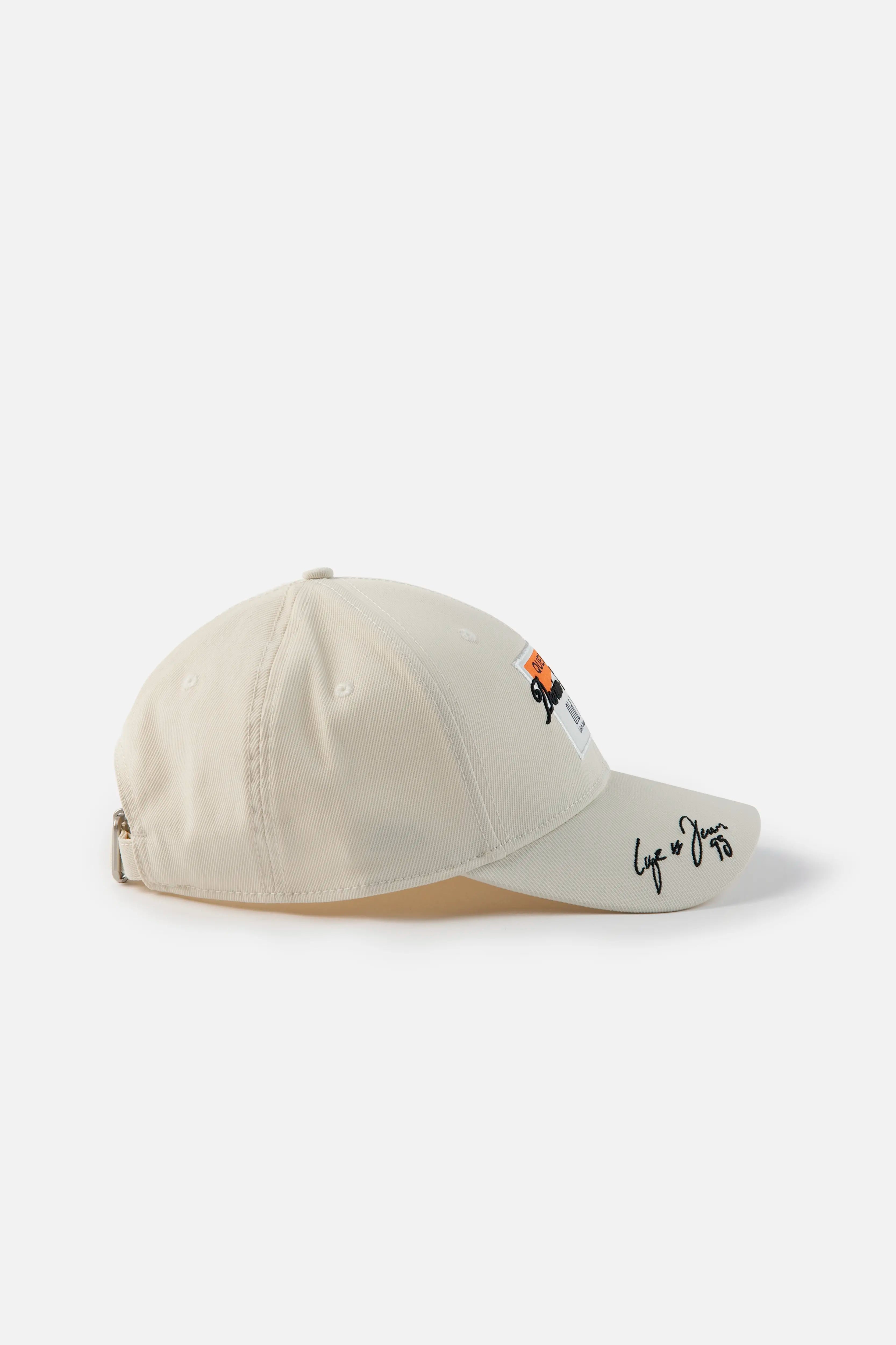 GORRA BEISBOLERA COLOR IVORY