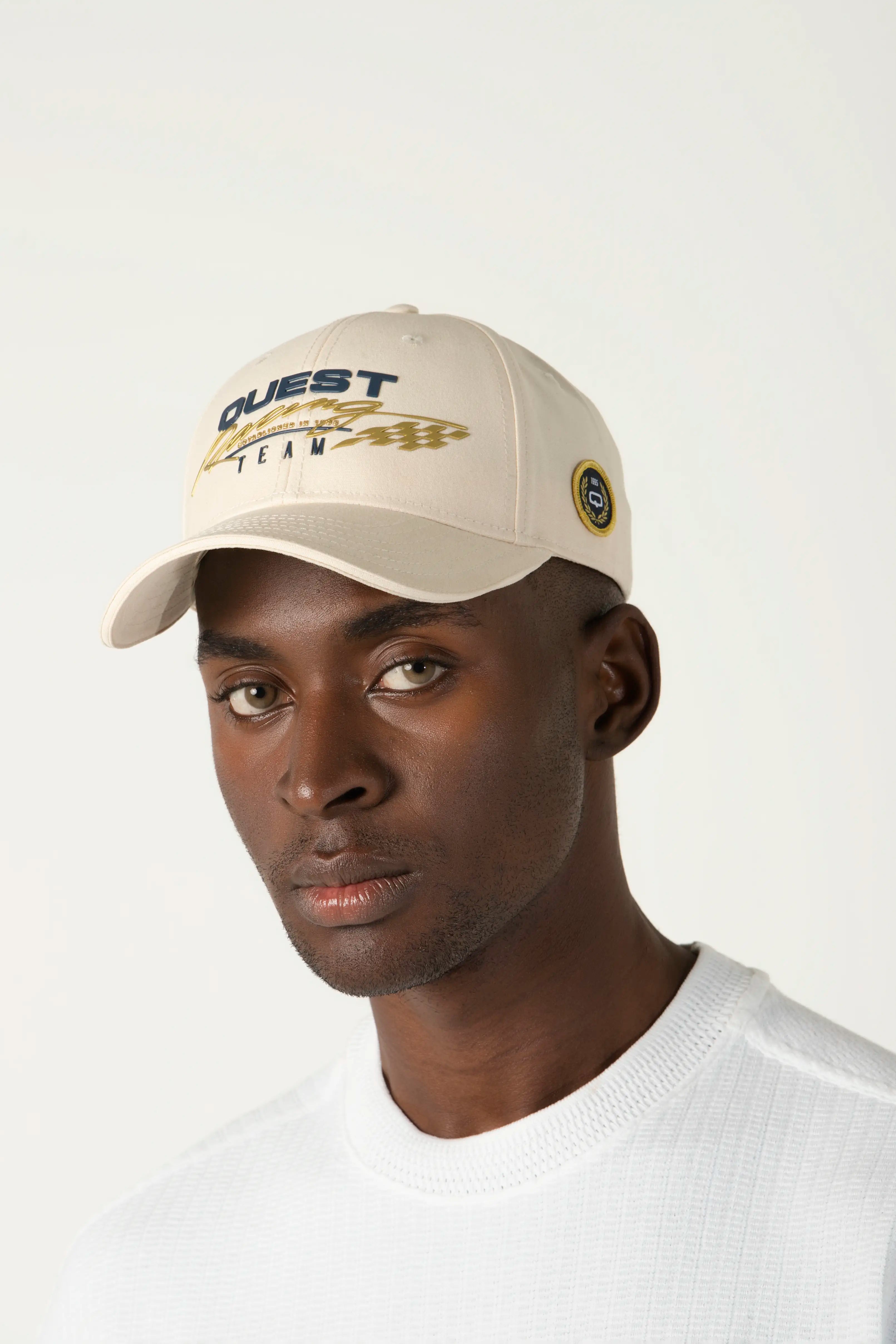GORRA BEISBOLERA COLOR IVORY
