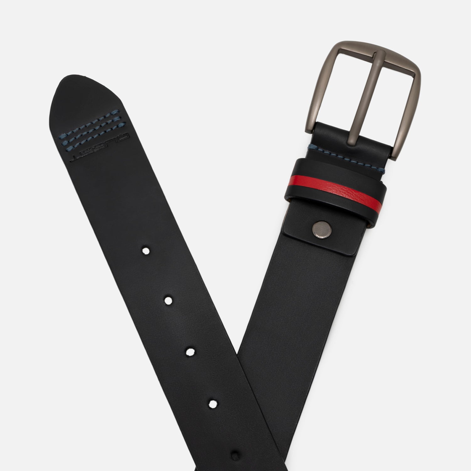 CORREA CUERO COLOR AZUL OSCURO