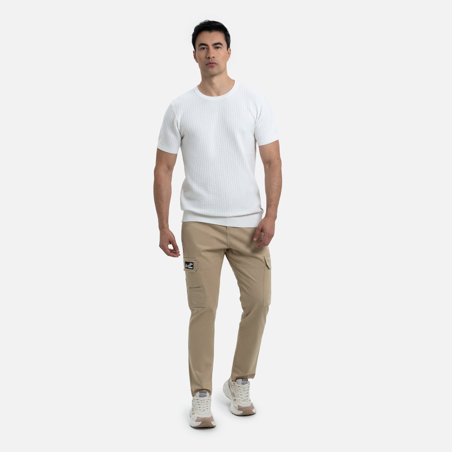 PANTALON CARGO COLOR BEIGE