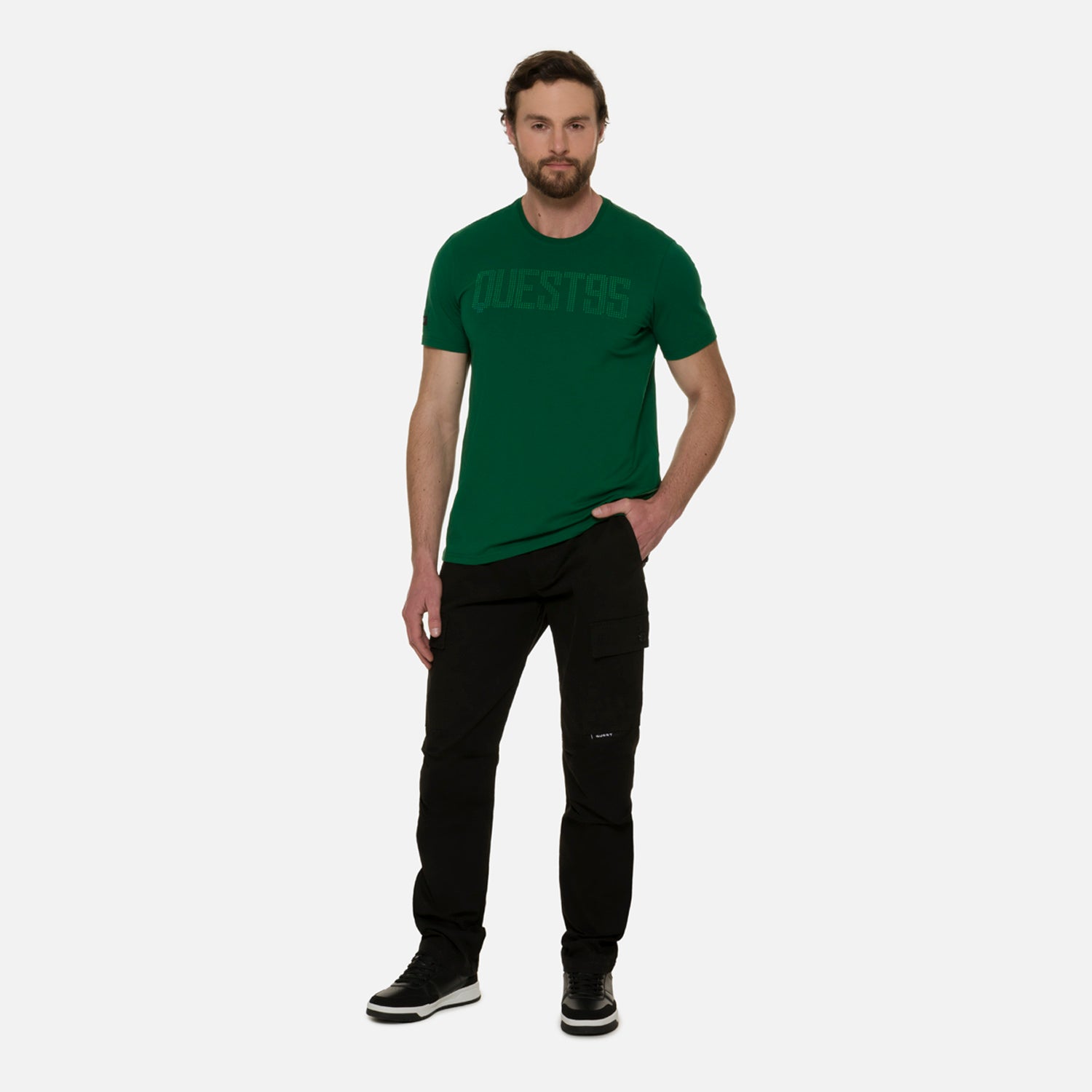 PANTALON CARGO COLOR NEGRO