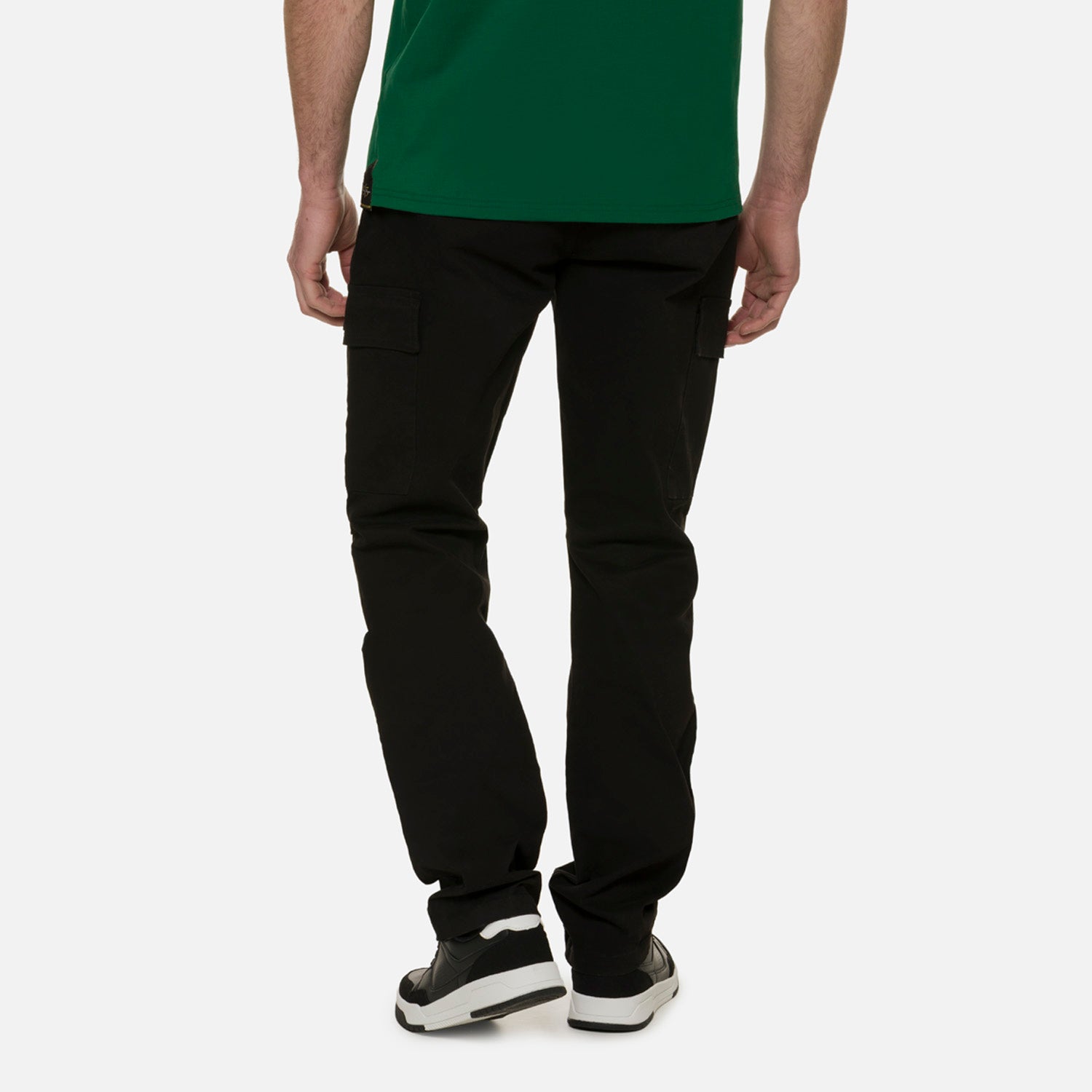 PANTALON CARGO COLOR NEGRO