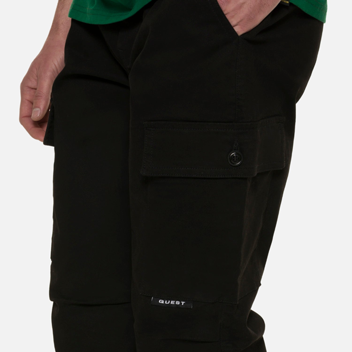 PANTALON CARGO COLOR NEGRO