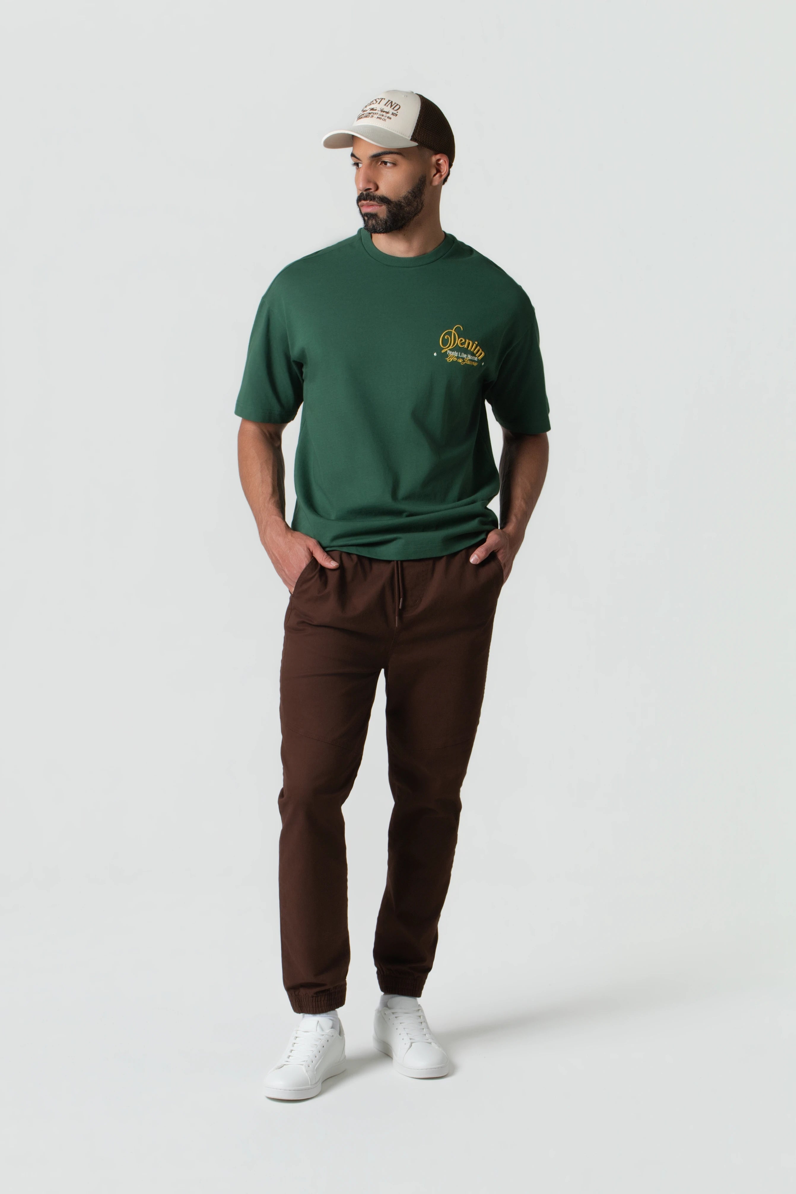 PANTALON JOGG COLOR CHICORY COFFE