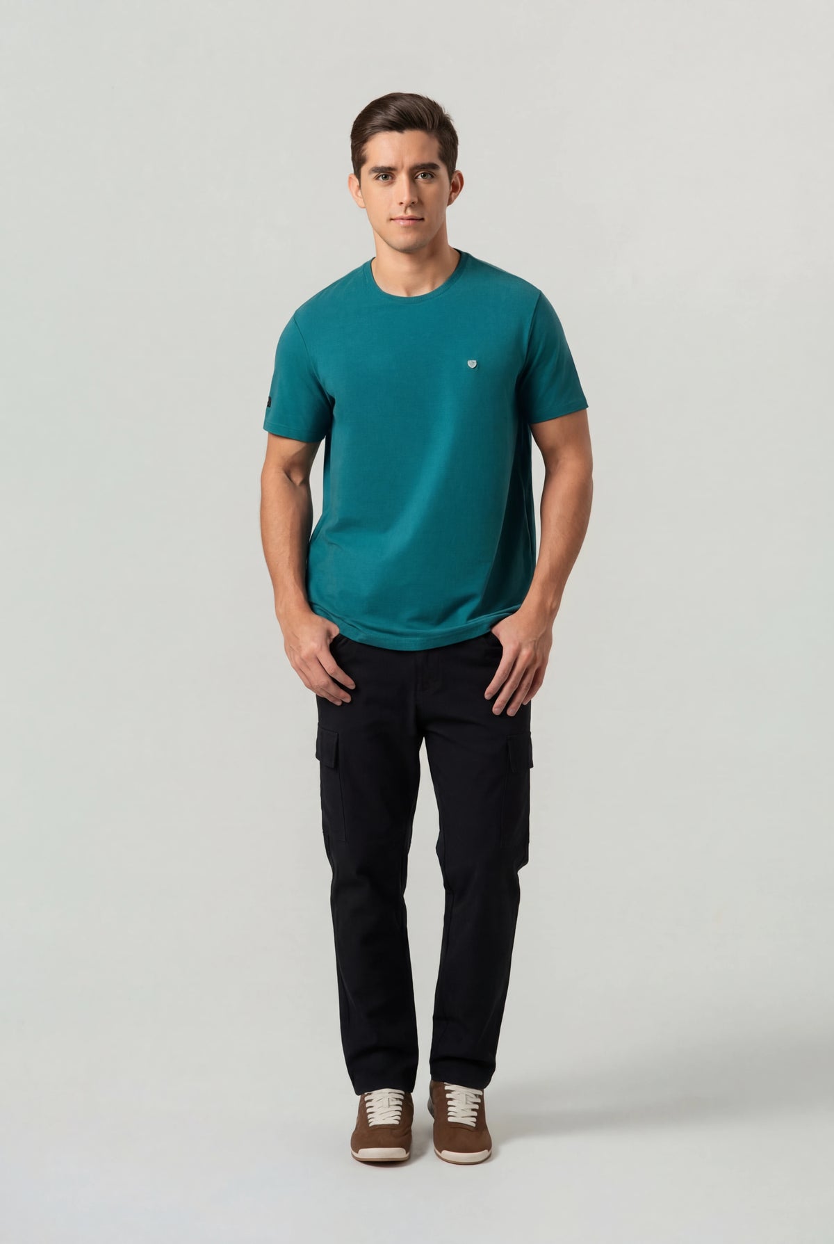 PANTALON CARGO COLOR NEGRO