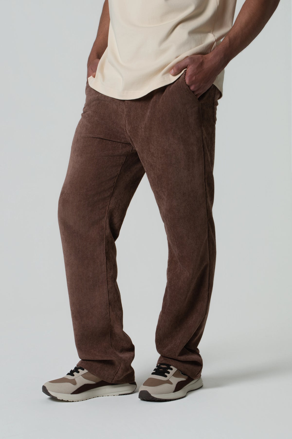 PANTALON 5 BOLSILLOS COLOR BRUNETTE