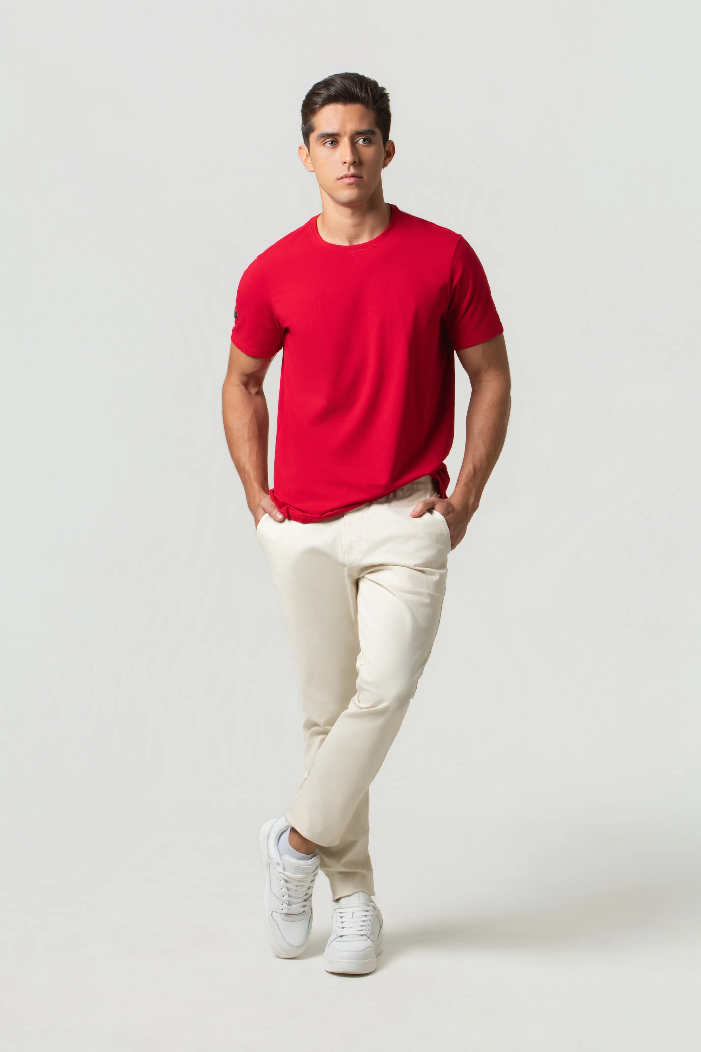 PANTALON CHINO COLOR WHITECAP GRAY