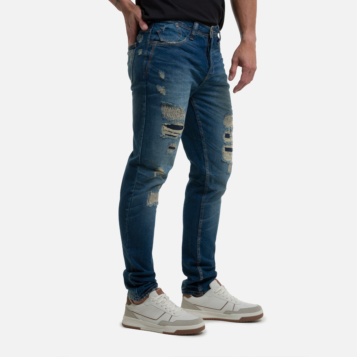 JEAN 5 BOLSILLOS COLOR AZUL MEDIO