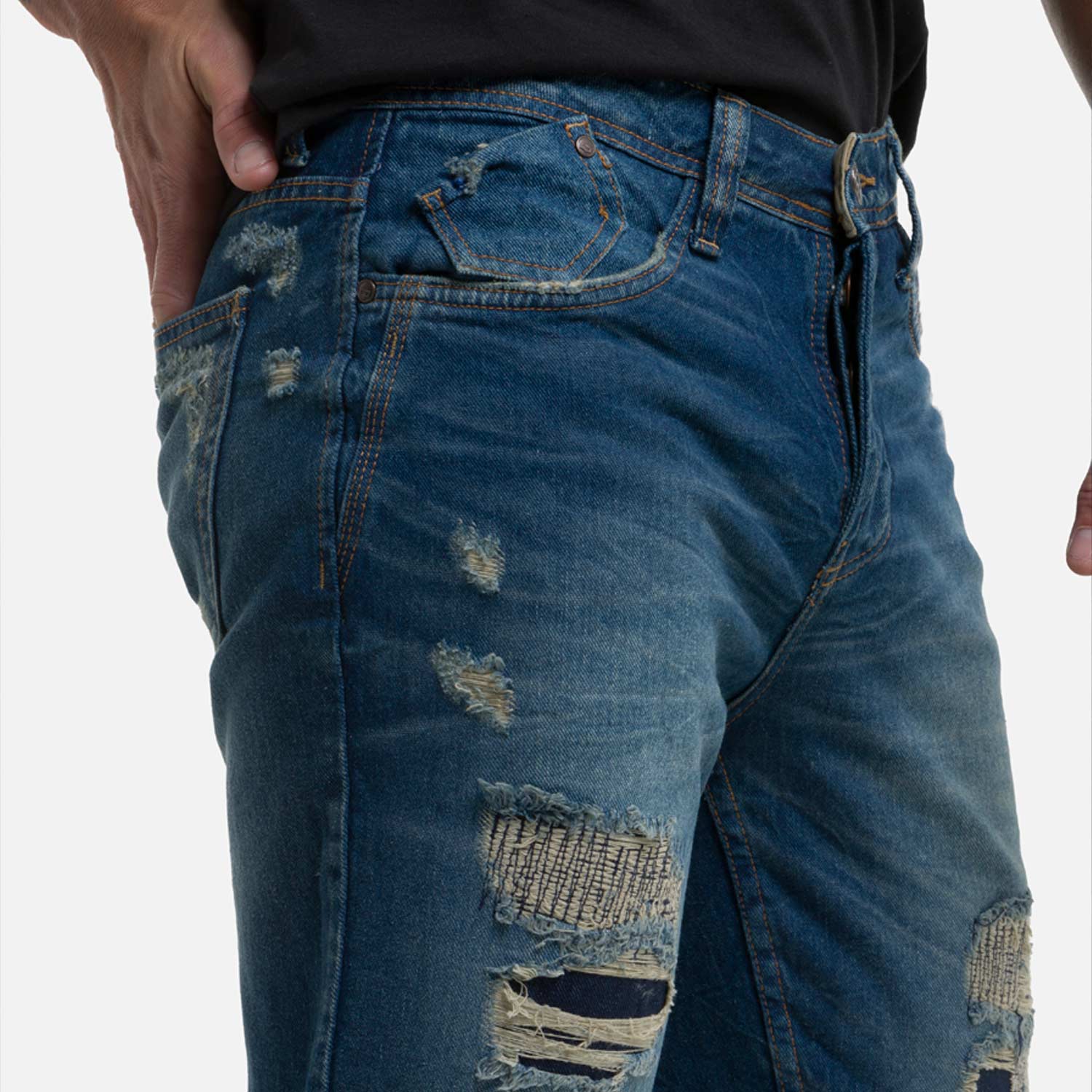 JEAN 5 BOLSILLOS COLOR AZUL MEDIO