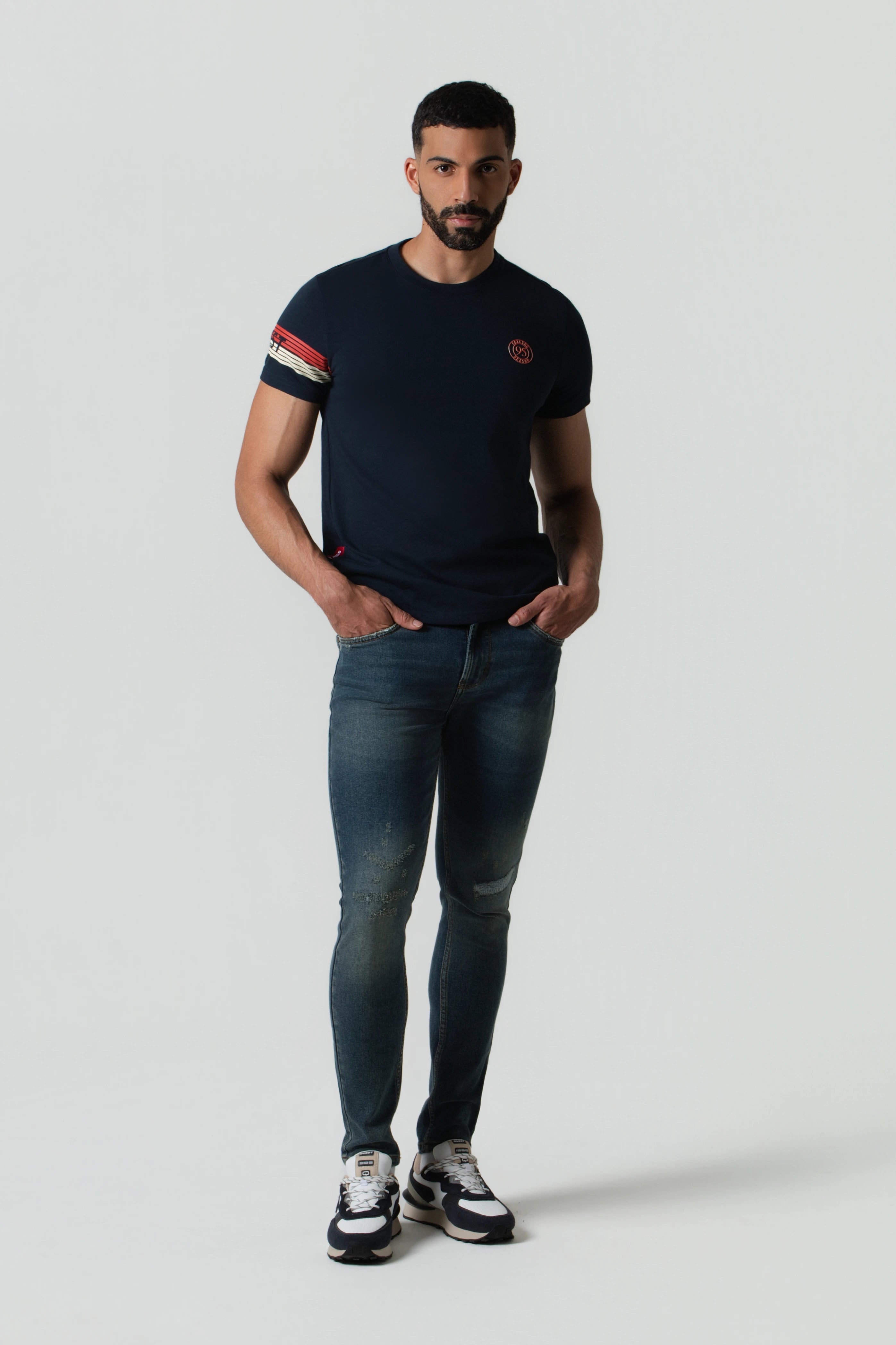 JEAN 5 BOLSILLOS COLOR AZUL MEDIO