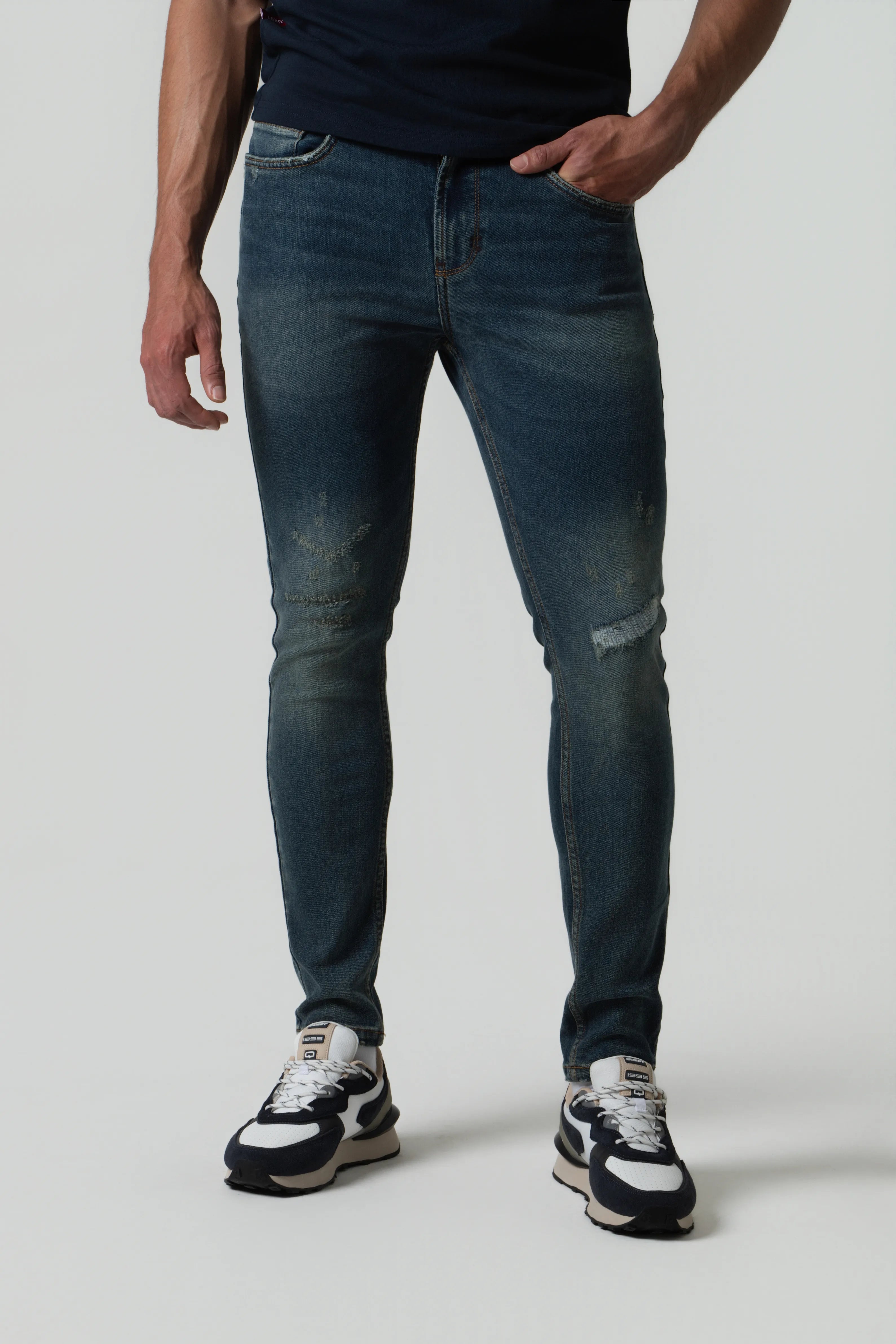 JEAN 5 BOLSILLOS COLOR AZUL MEDIO