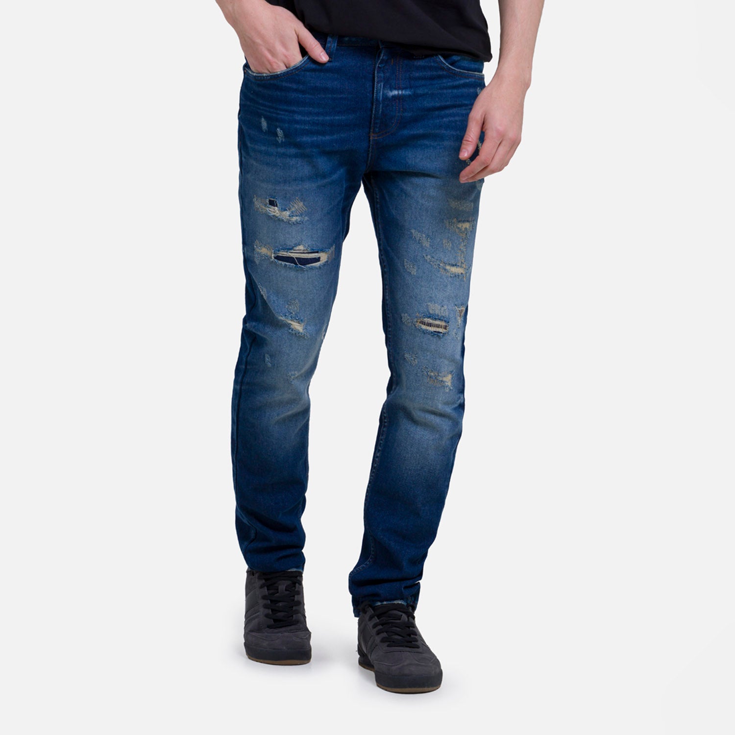 JEAN 5 BOLSILLOS COLOR AZUL OSCURO