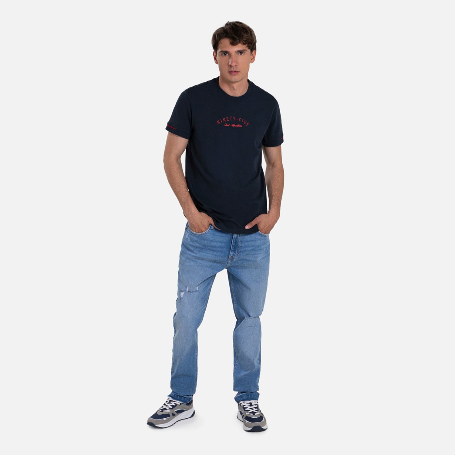 JEAN 5 BOLSILLOS COLOR AZUL CLARO