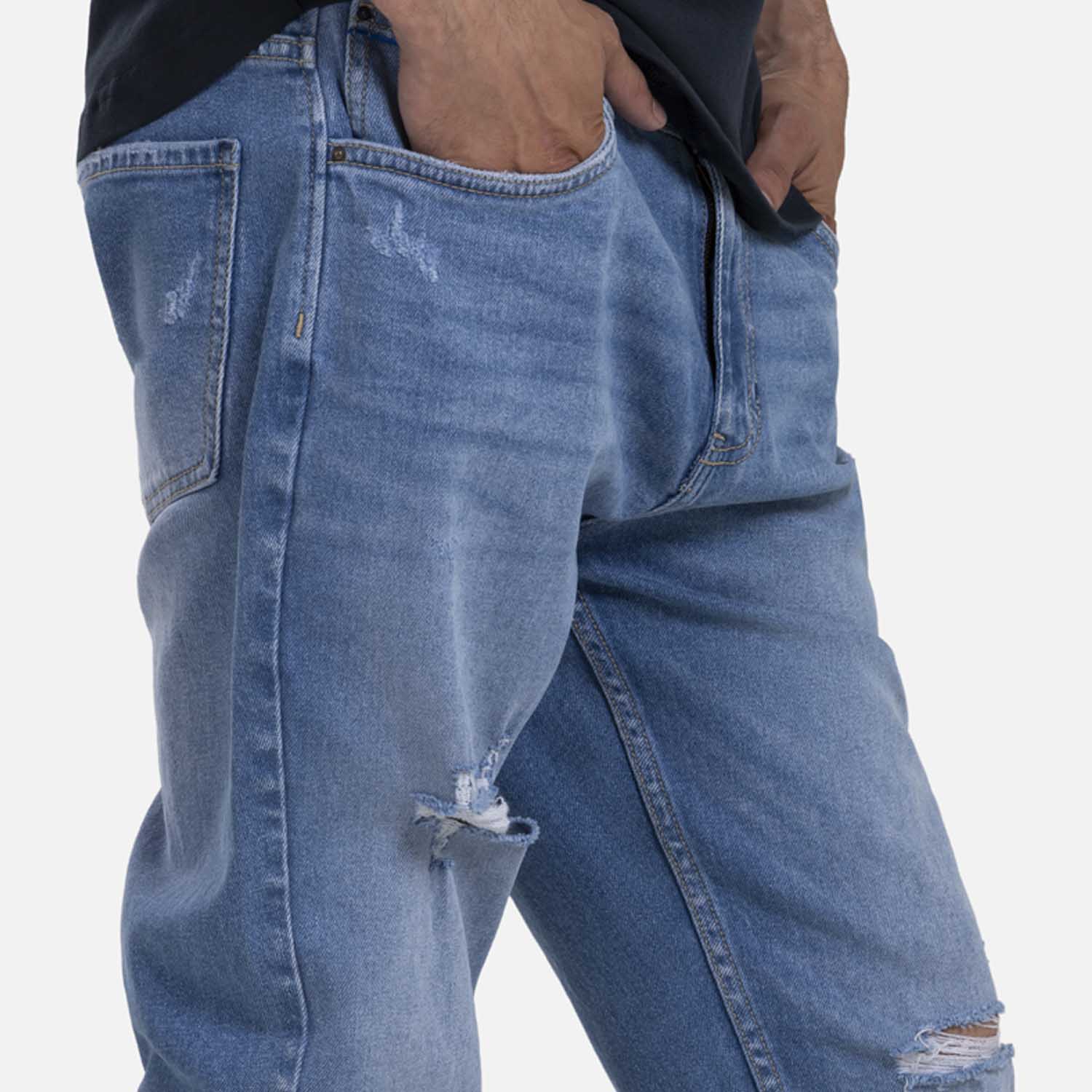 JEAN 5 BOLSILLOS COLOR AZUL CLARO