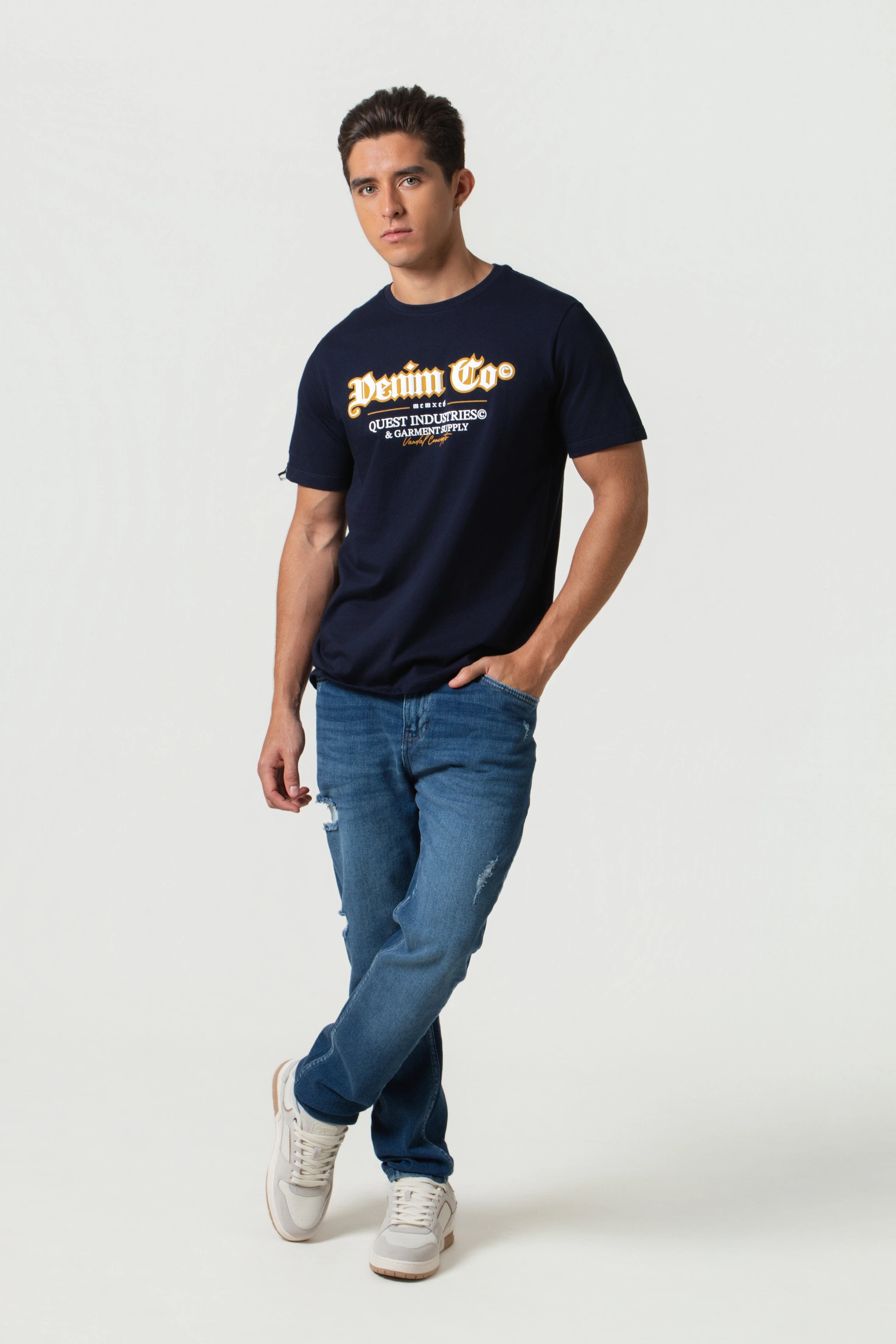 JEAN 5 BOLSILLOS COLOR AZUL OSCURO