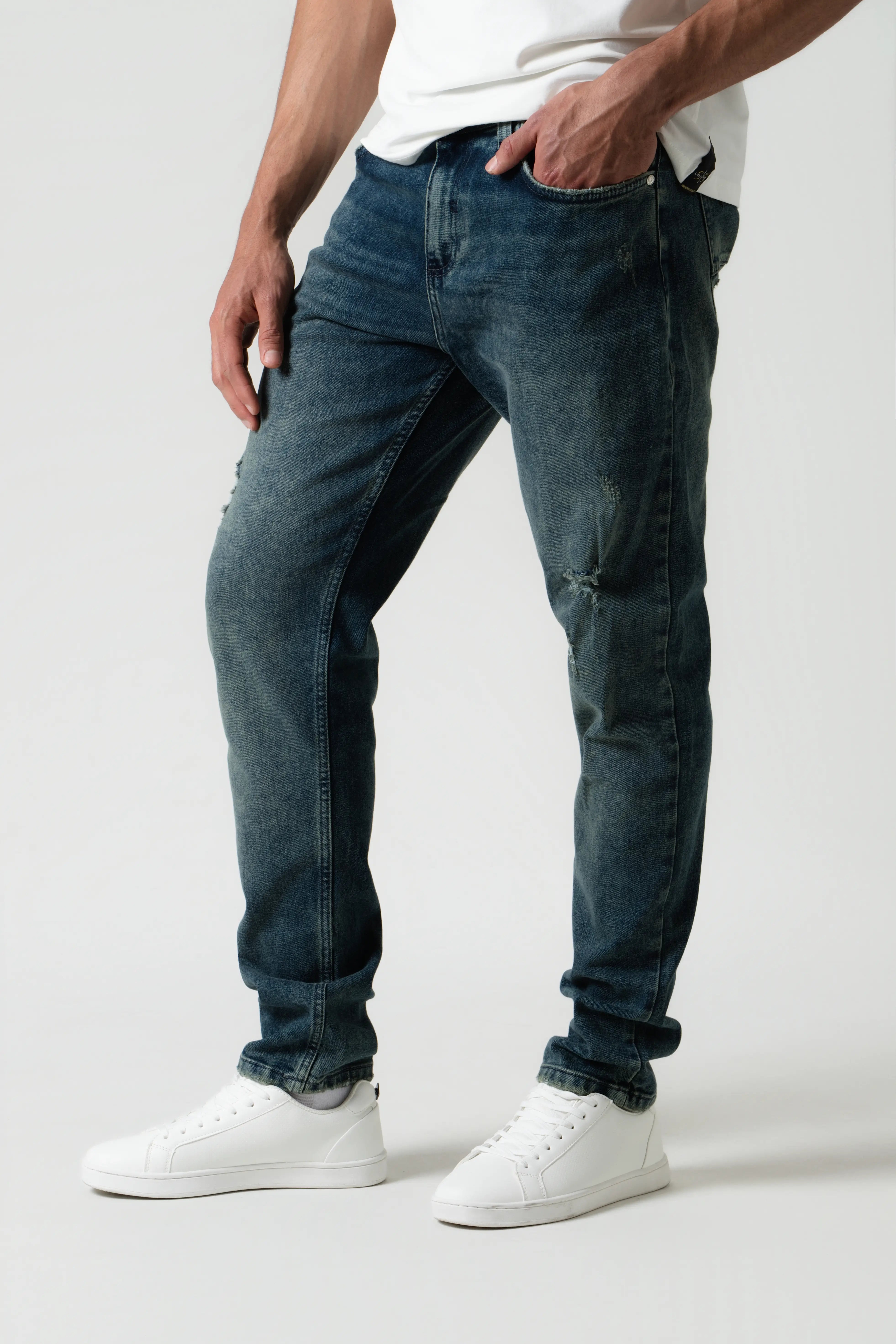 JEAN 5 BOLSILLOS COLOR AZUL OSCURO