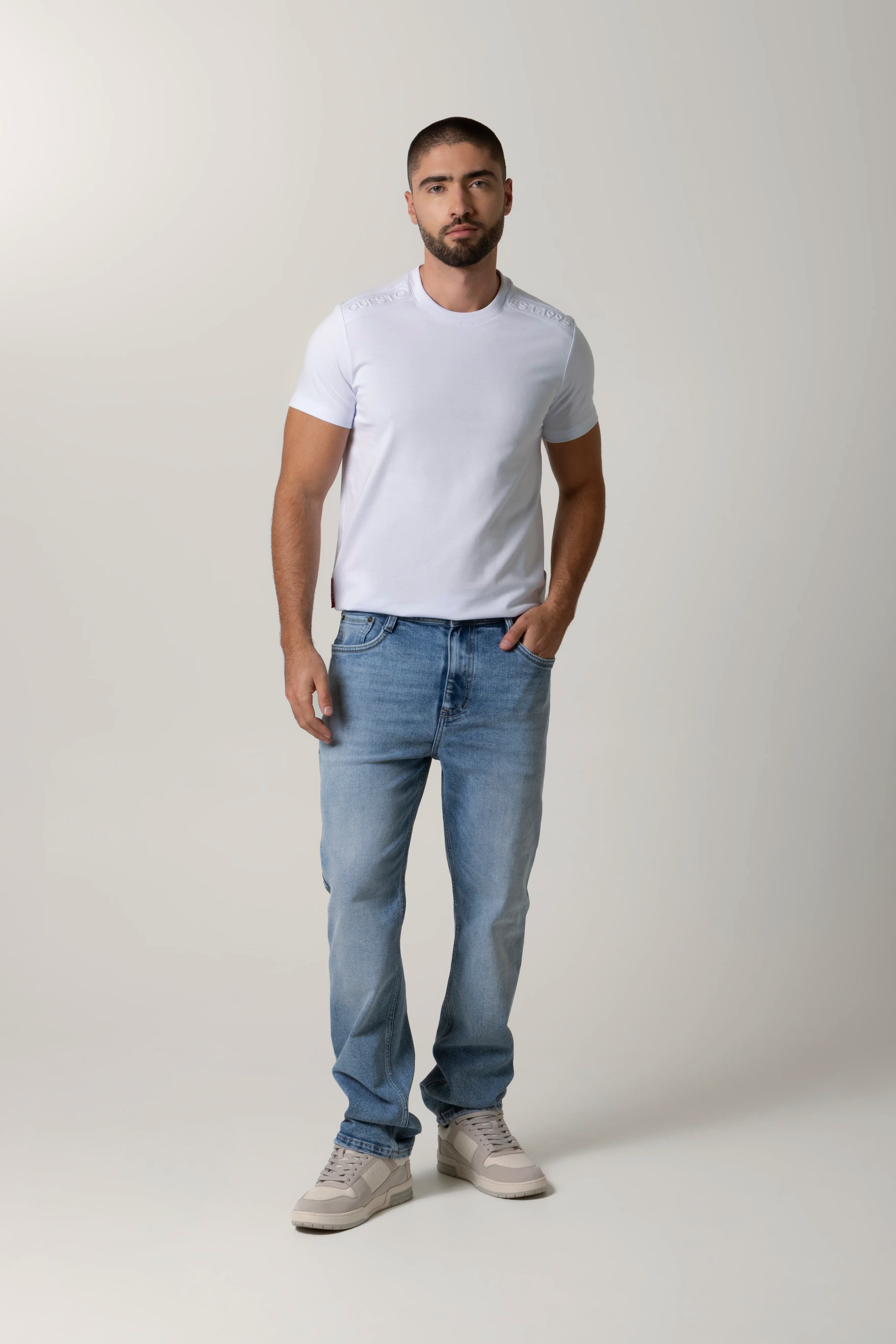 JEAN 5 BOLSILLOS COLOR AZUL MEDIO