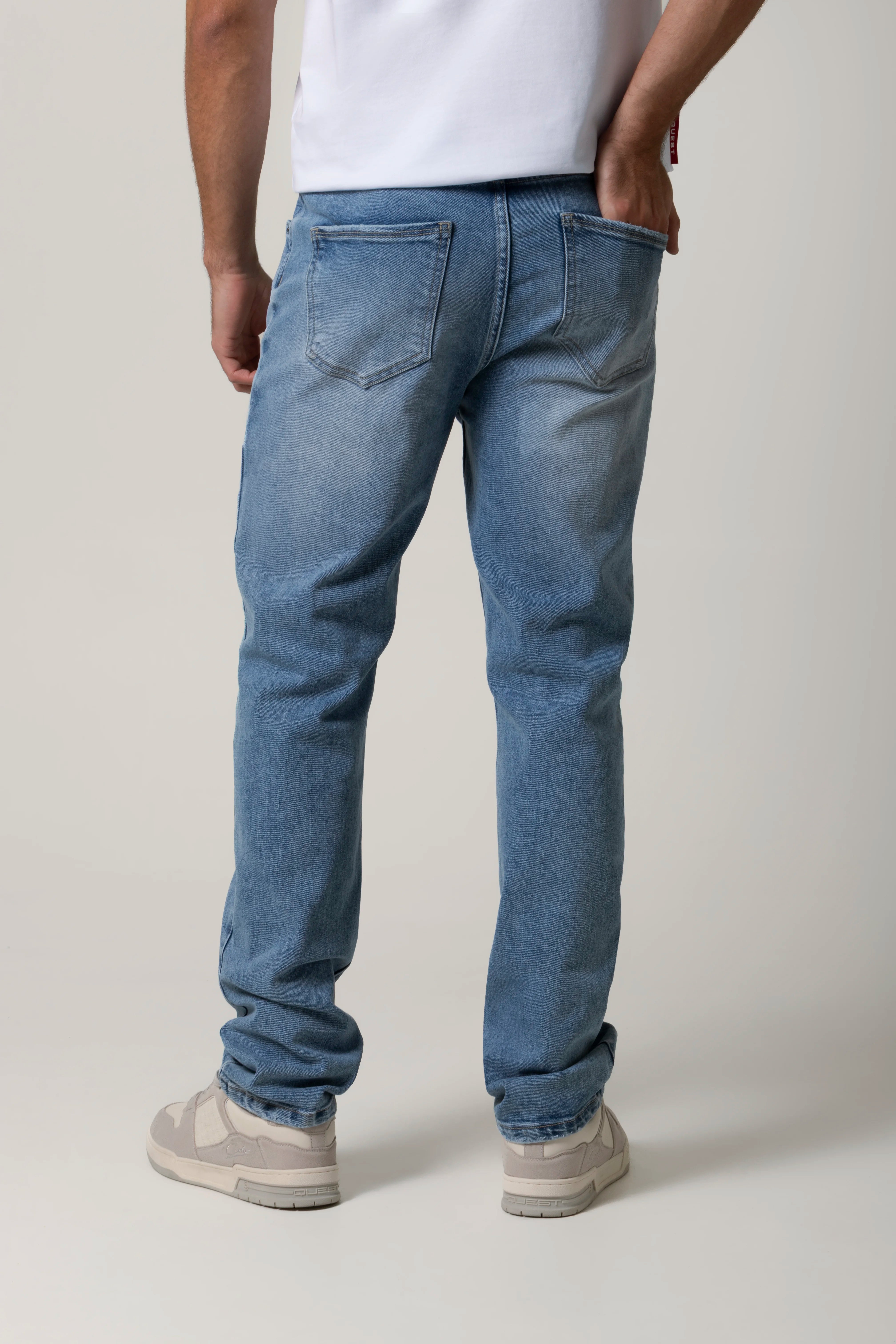 JEAN 5 BOLSILLOS COLOR AZUL MEDIO