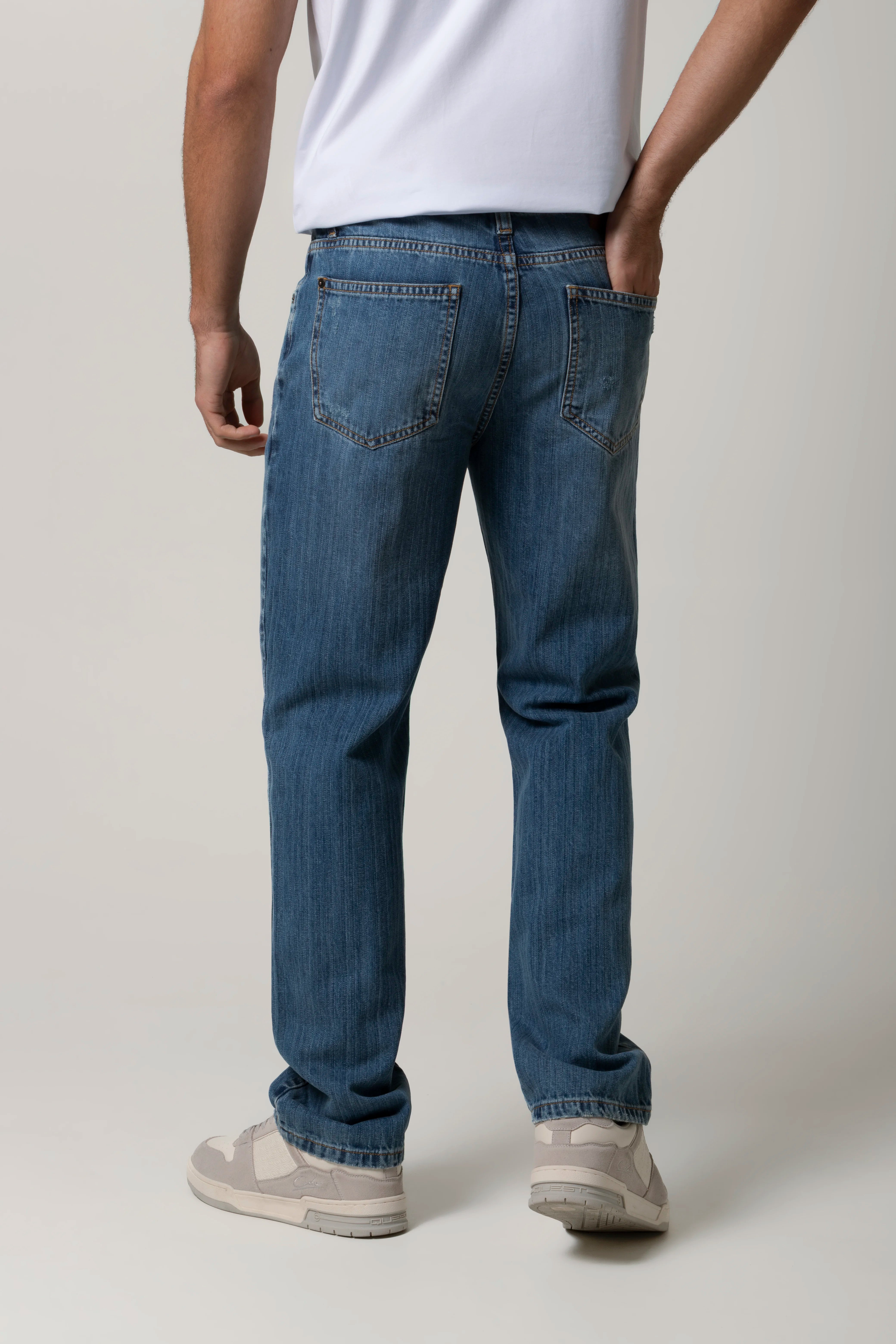 JEAN 5 BOLSILLOS COLOR AZUL MEDIO