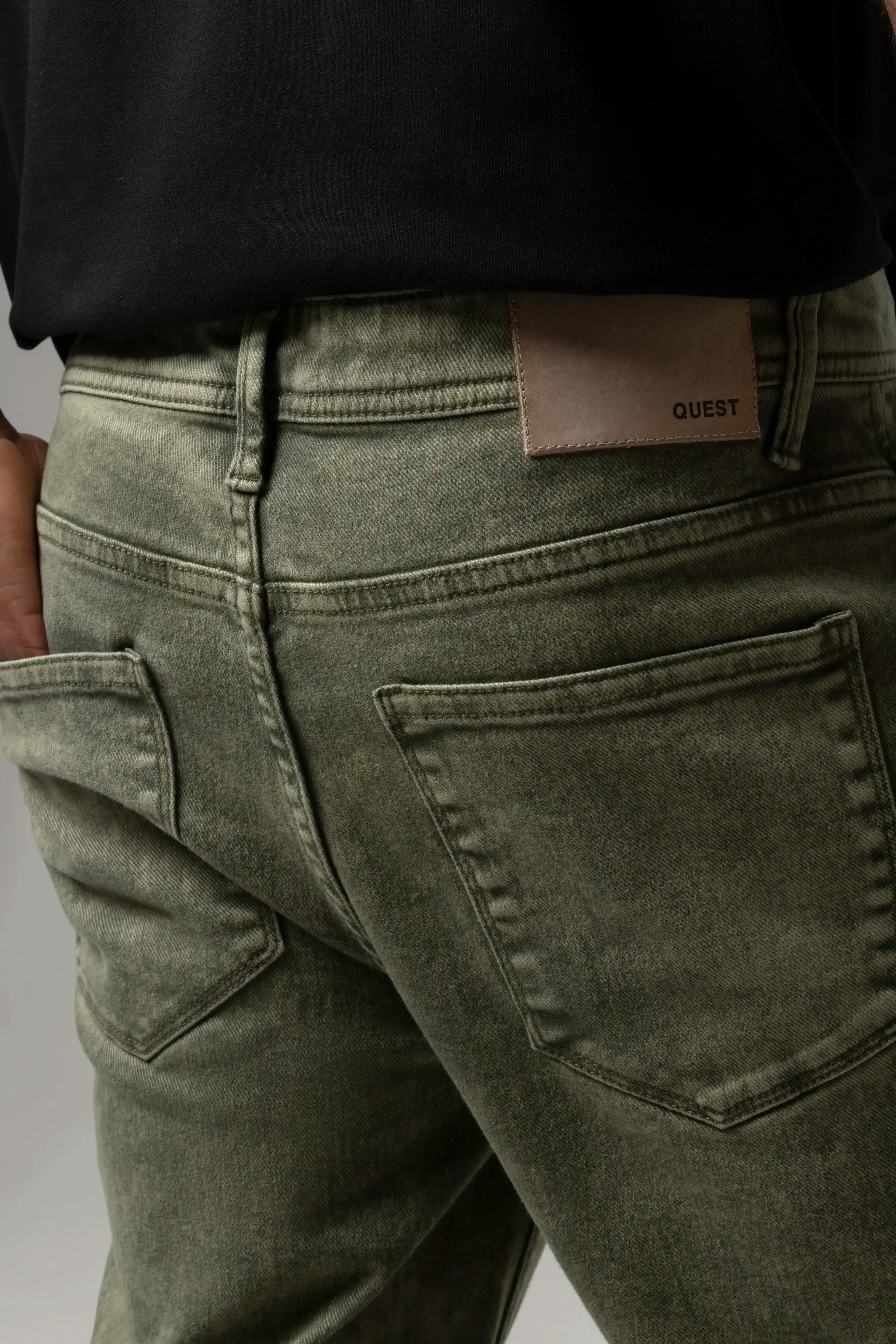 JEAN 5 BOLSILLOS COLOR VERDE