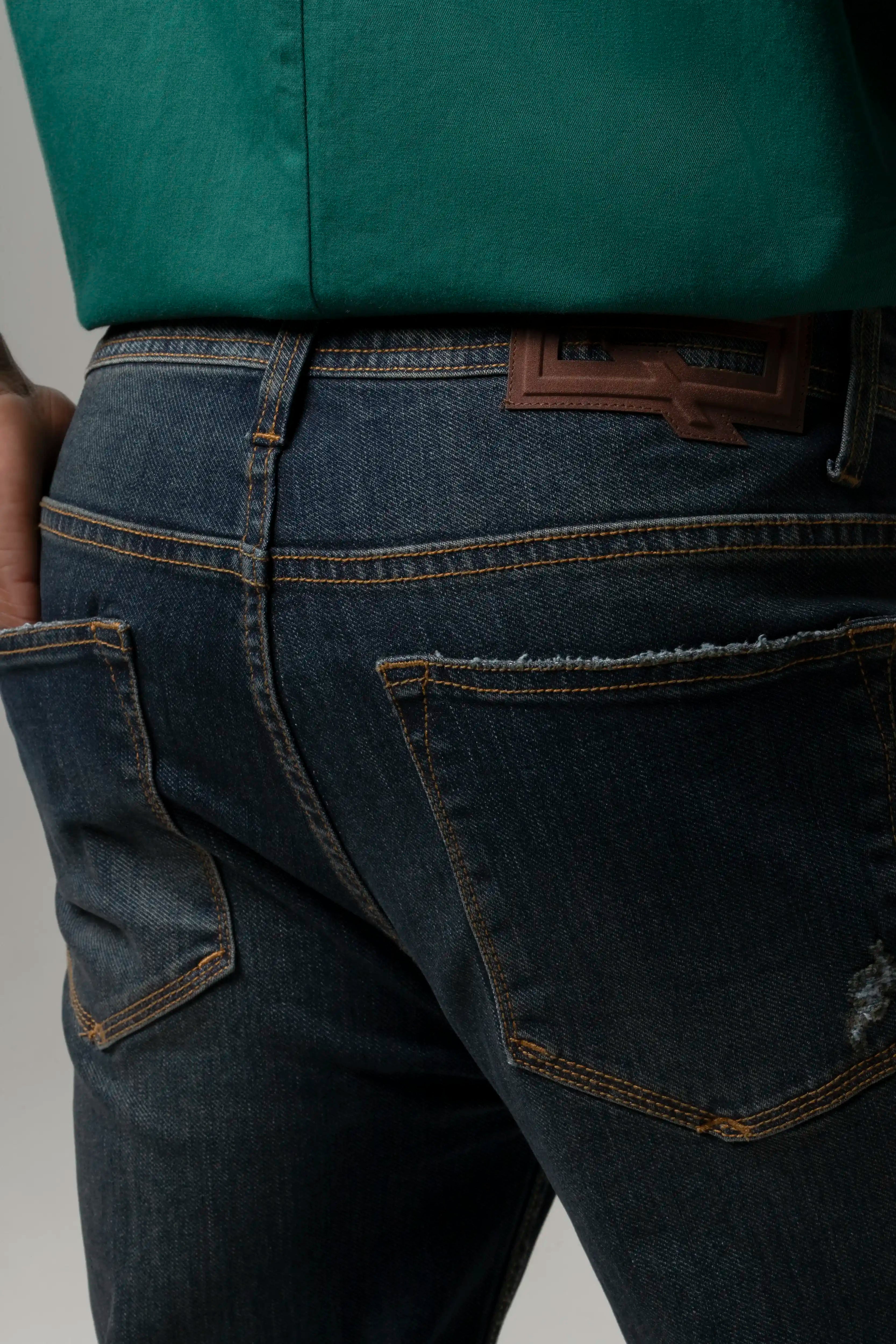 JEAN 5 BOLSILLOS COLOR AZUL OSCURO