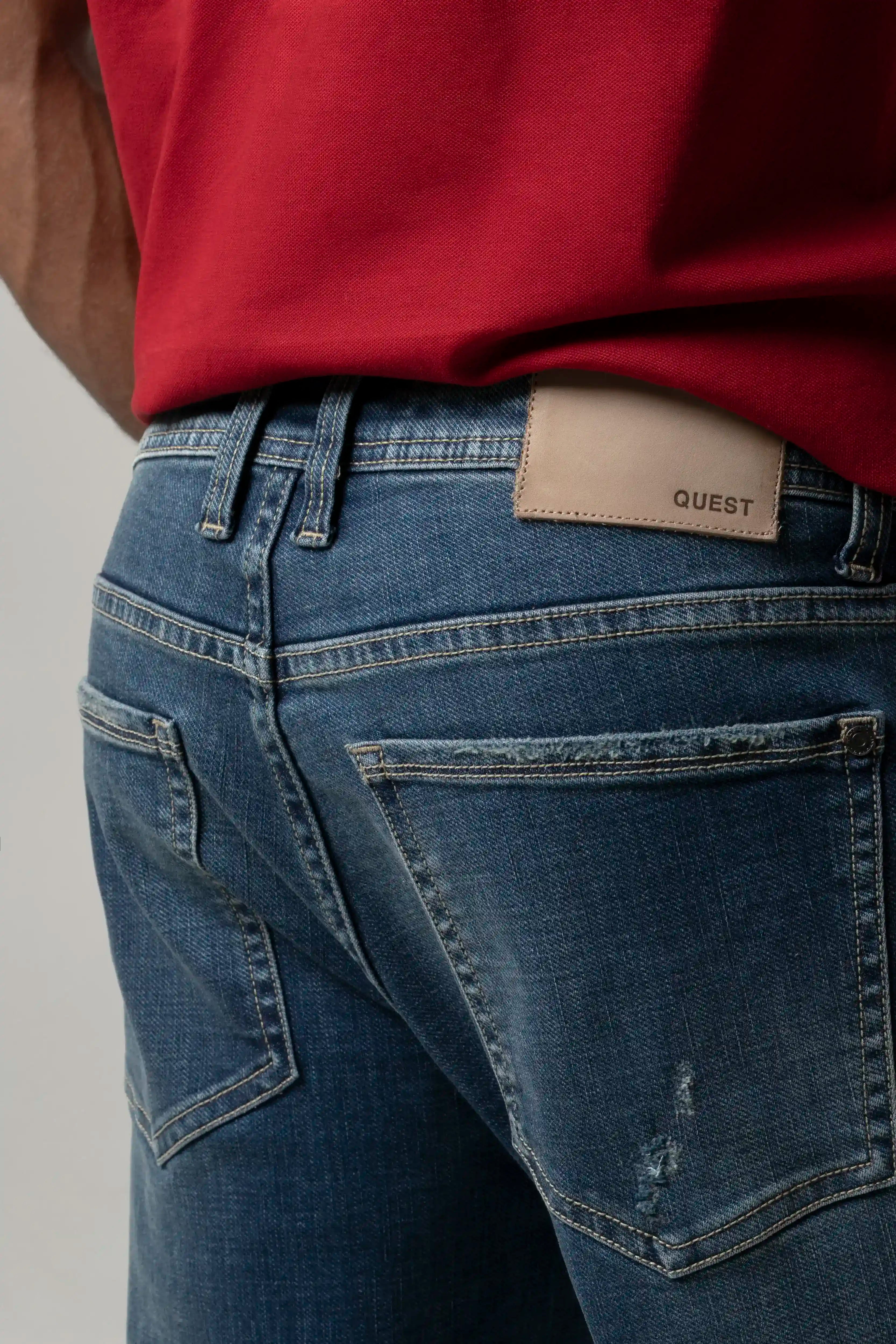 JEAN 5 BOLSILLOS COLOR AZUL MEDIO