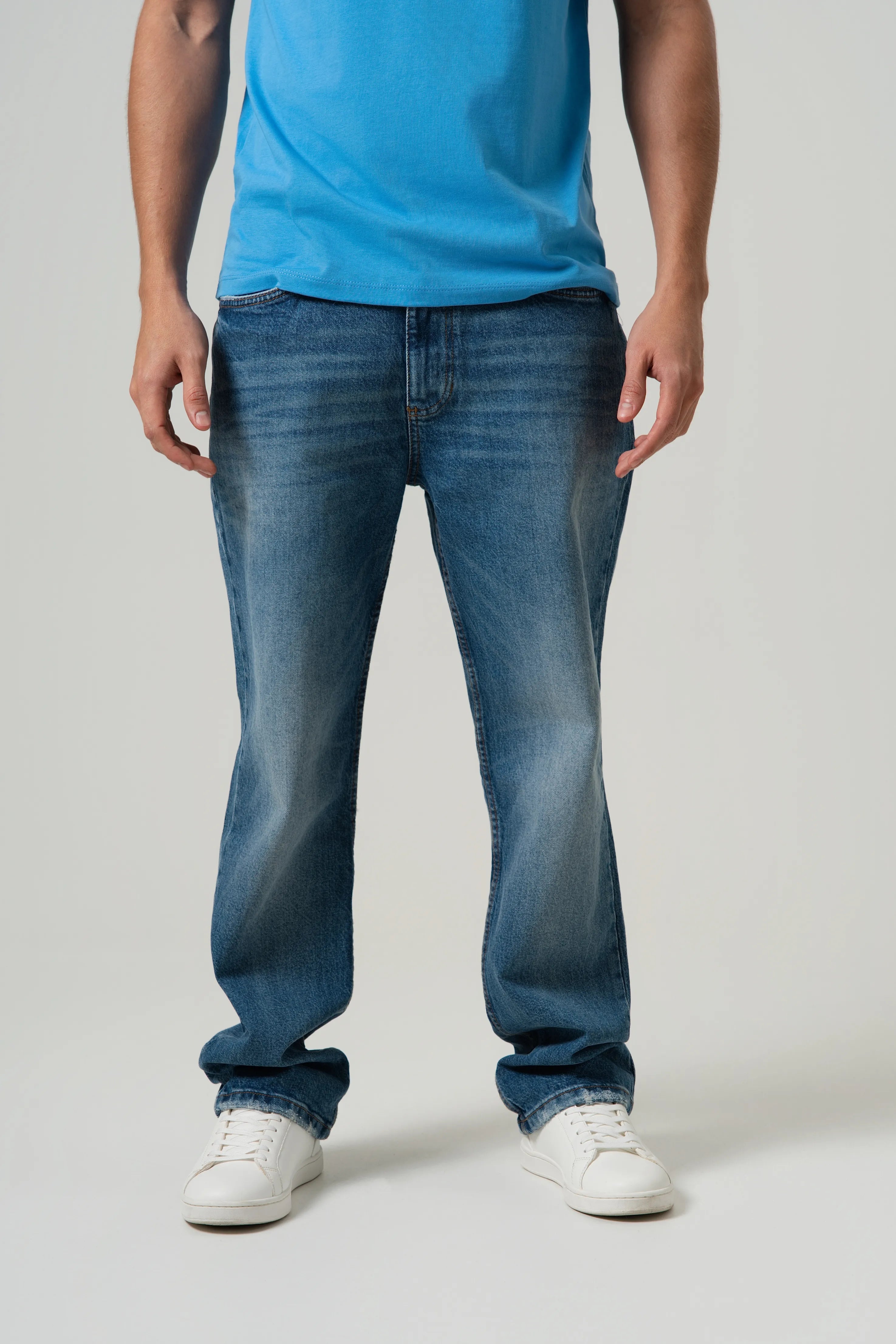 JEAN 5 BOLSILLOS COLOR AZUL MEDIO