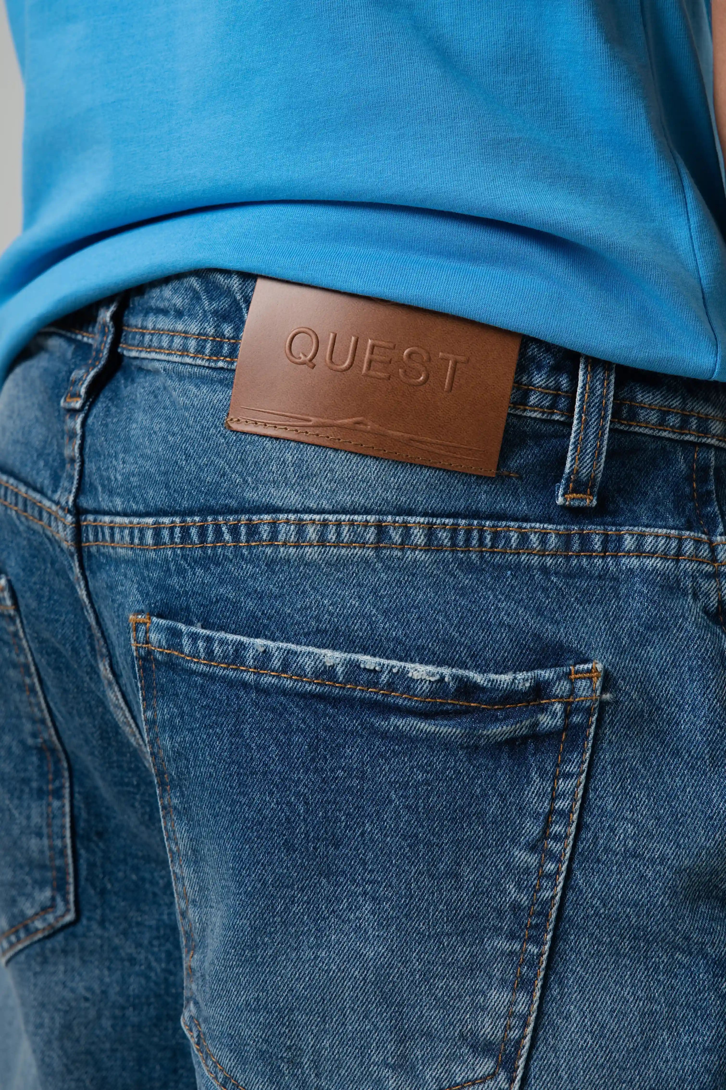 JEAN 5 BOLSILLOS COLOR AZUL MEDIO