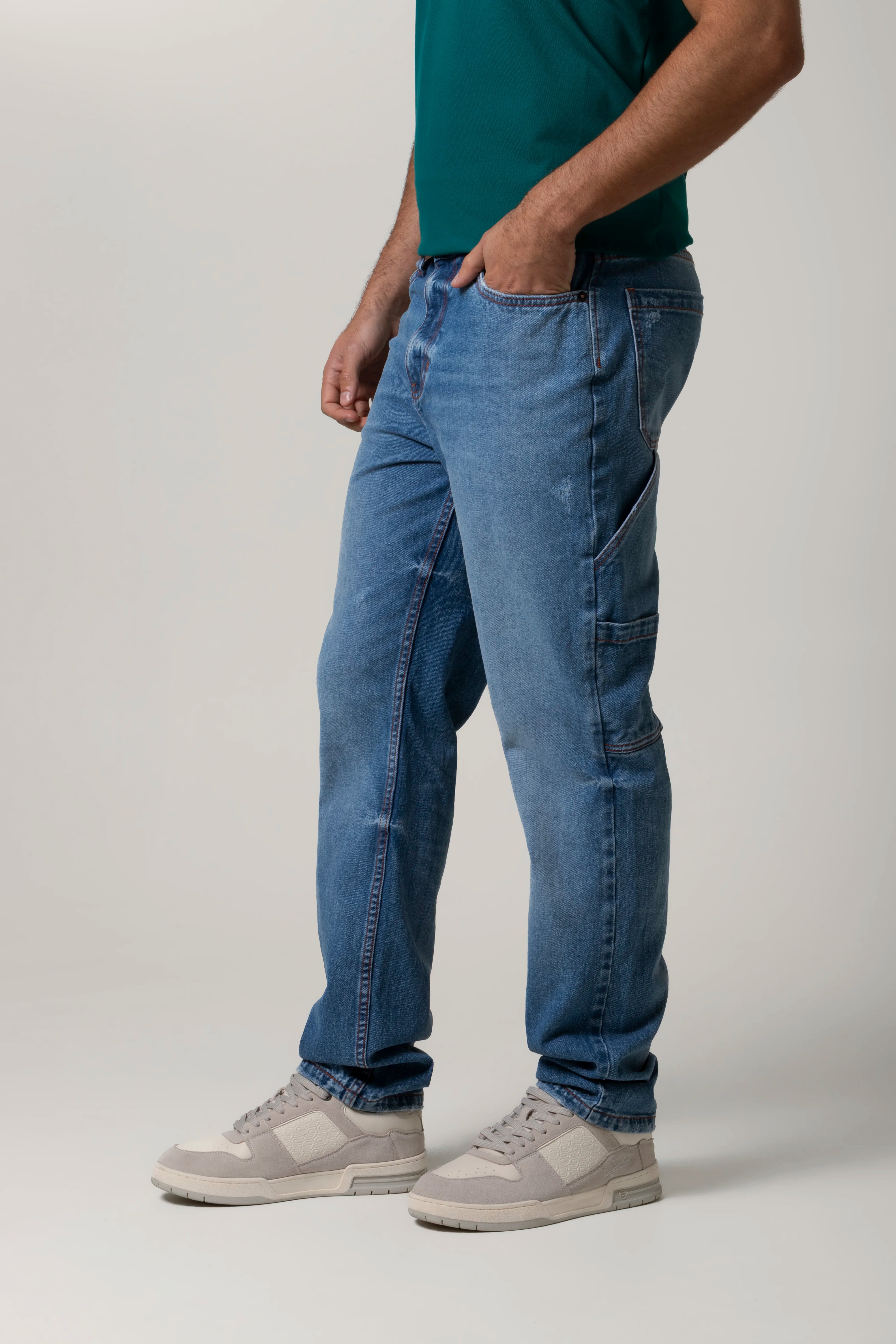 JEAN 5 BOLSILLOS COLOR AZUL MEDIO